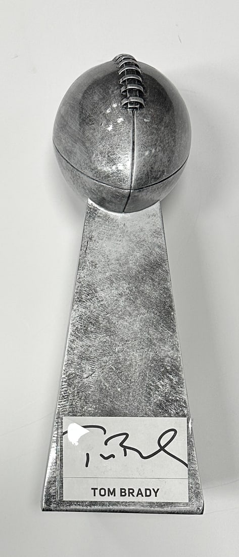 Tom Brady Autographed Replica Super Bowl Trophy (1 of 1)