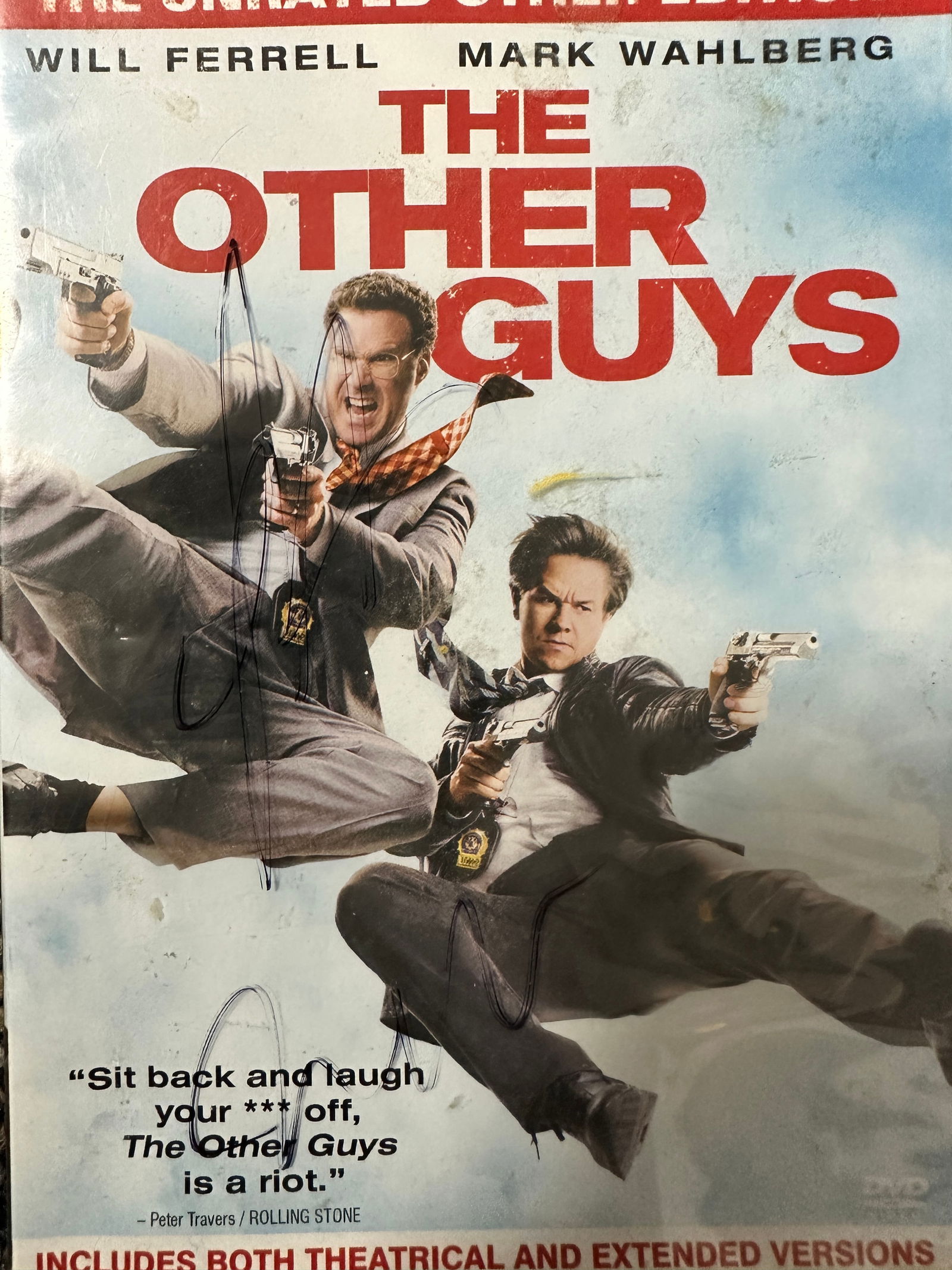 Will ferrell Mark Wahlberg Autographed DVD (1 of 1)