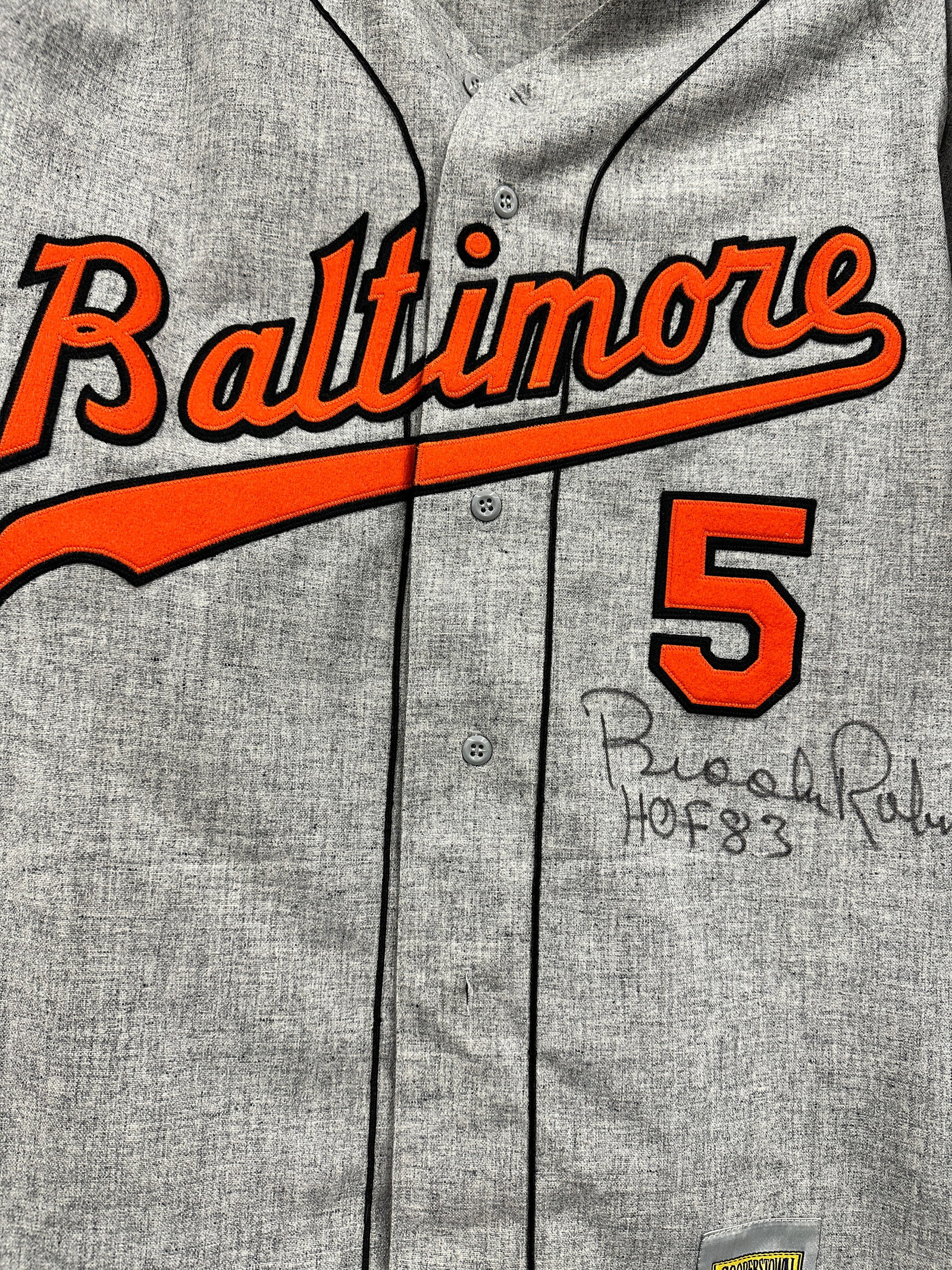 Brooks Robinson Autographed Jersey (1 of 1)