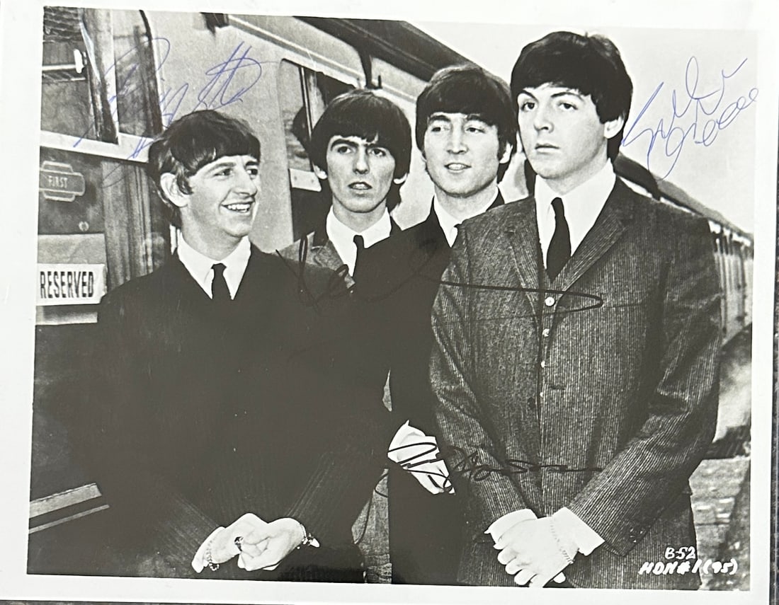 The Beatles Autographed Photo All 4 (1 of 1)