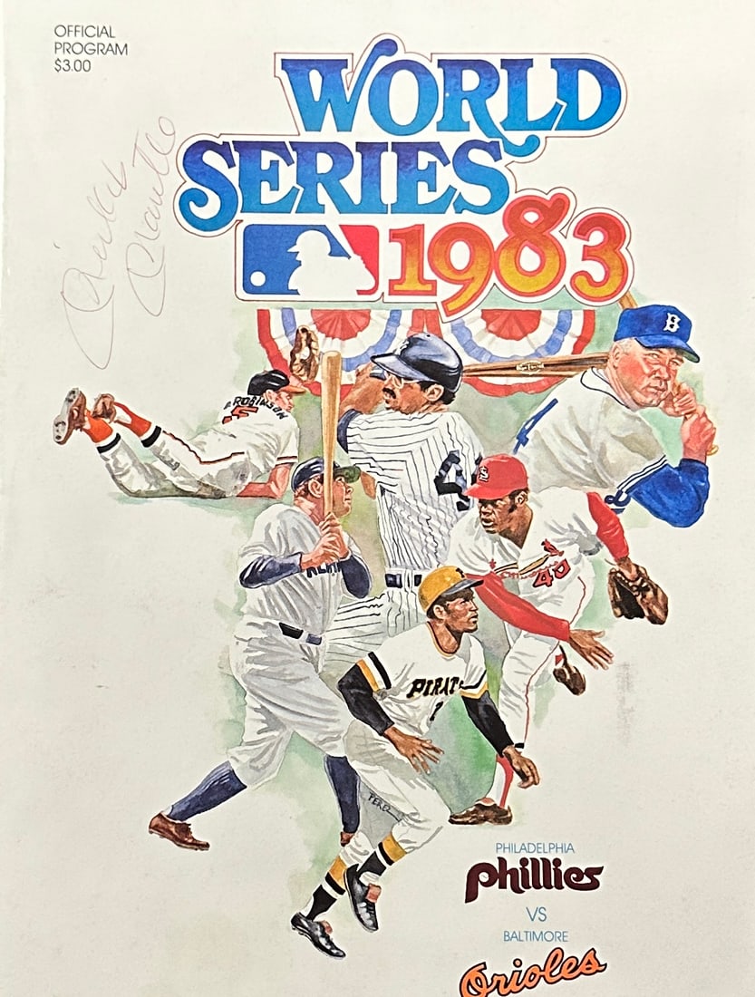 Mickey Mantle Autographed World Series Program (1 of 1)