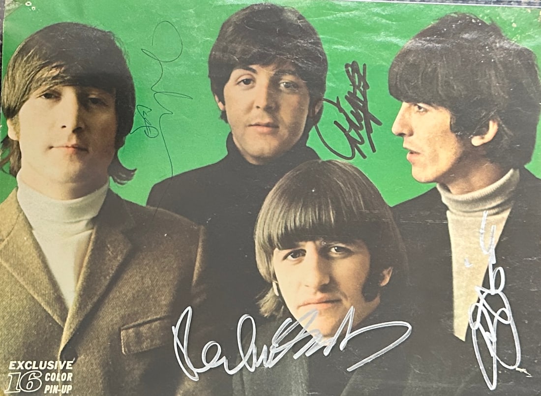 The Beatles Autographed Photo All 4 (1 of 1)