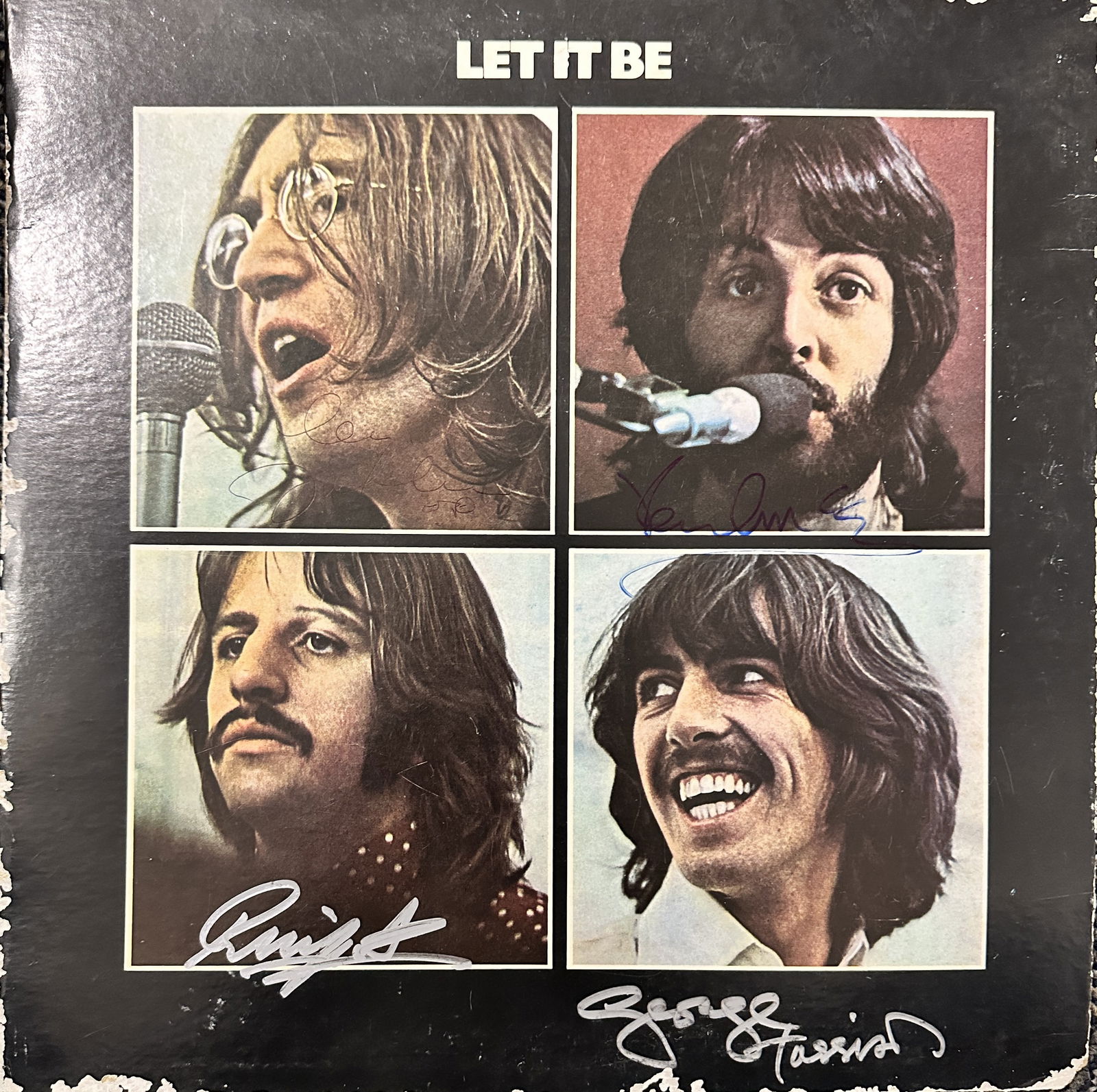 The Beatles Autographed Album ALL 4: Displays are not framed, and can be framed for a cost. Framed items will state they are framed in the name of the item. All signed items come with a COA. All items now come with a 3rd Party COA from P