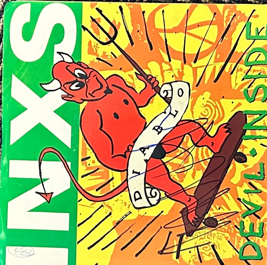 Inxs Michael Hutchence Autographed Single 7" (1 of 1)