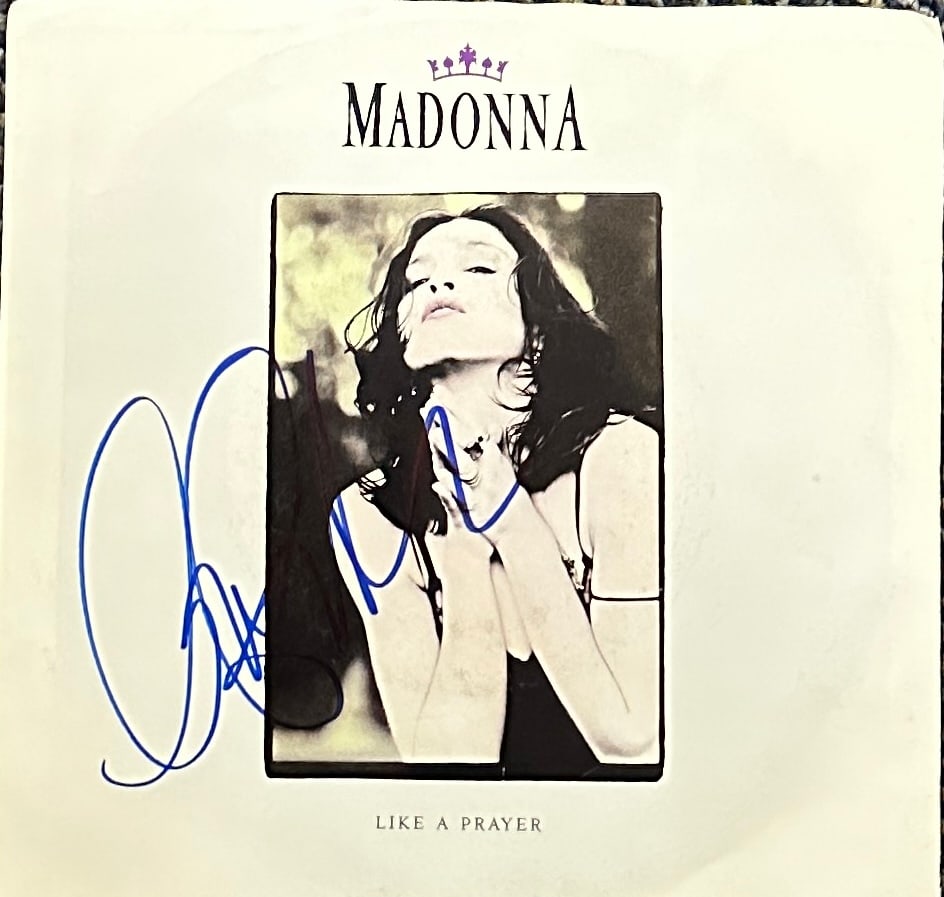 Madonna Autographed ALBUM 7" Single (1 of 1)
