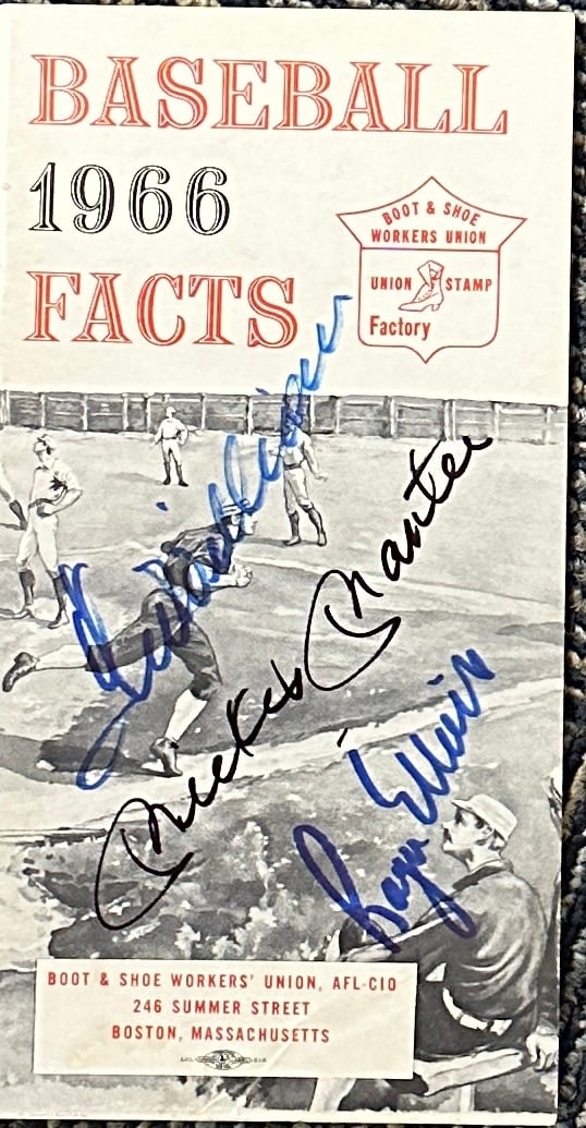 Baseball Facts Book Autographed Williams Maris Mantle: Displays are not framed, and can be framed for a cost. Framed items will state they are framed in the name of the item. All signed items come with a COA. All items now come with a 3rd Party COA from P