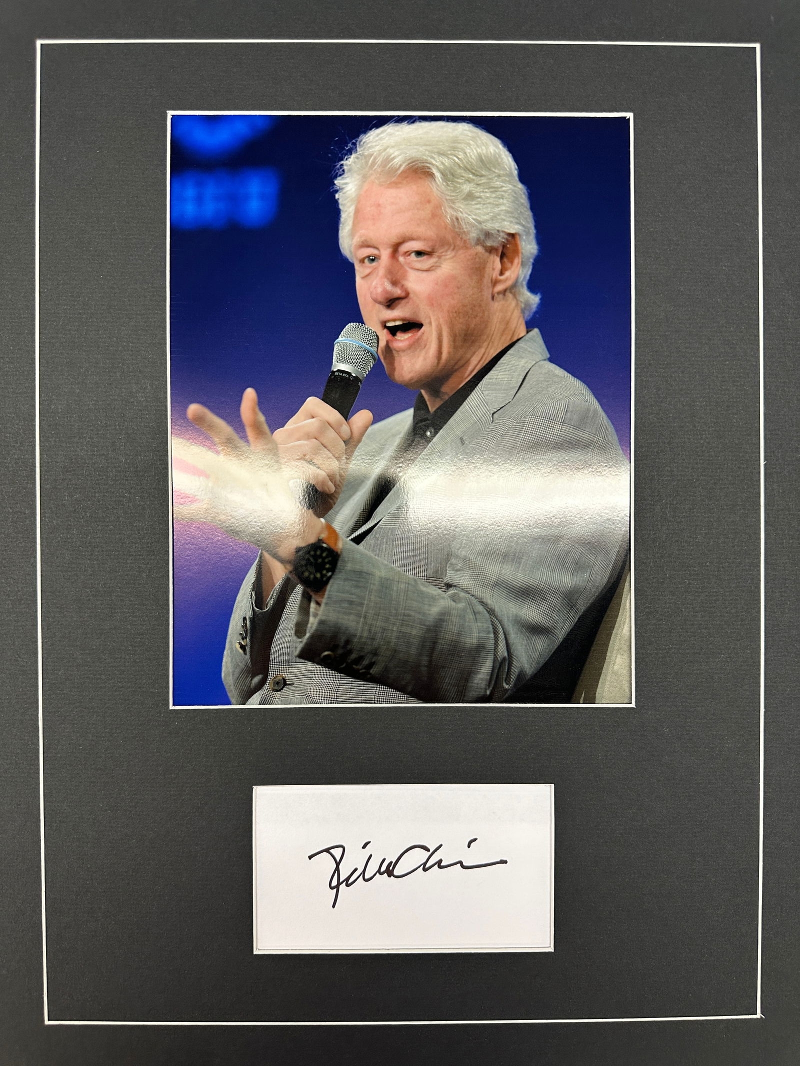 Bill Clinton Autographed Display (1 of 1)