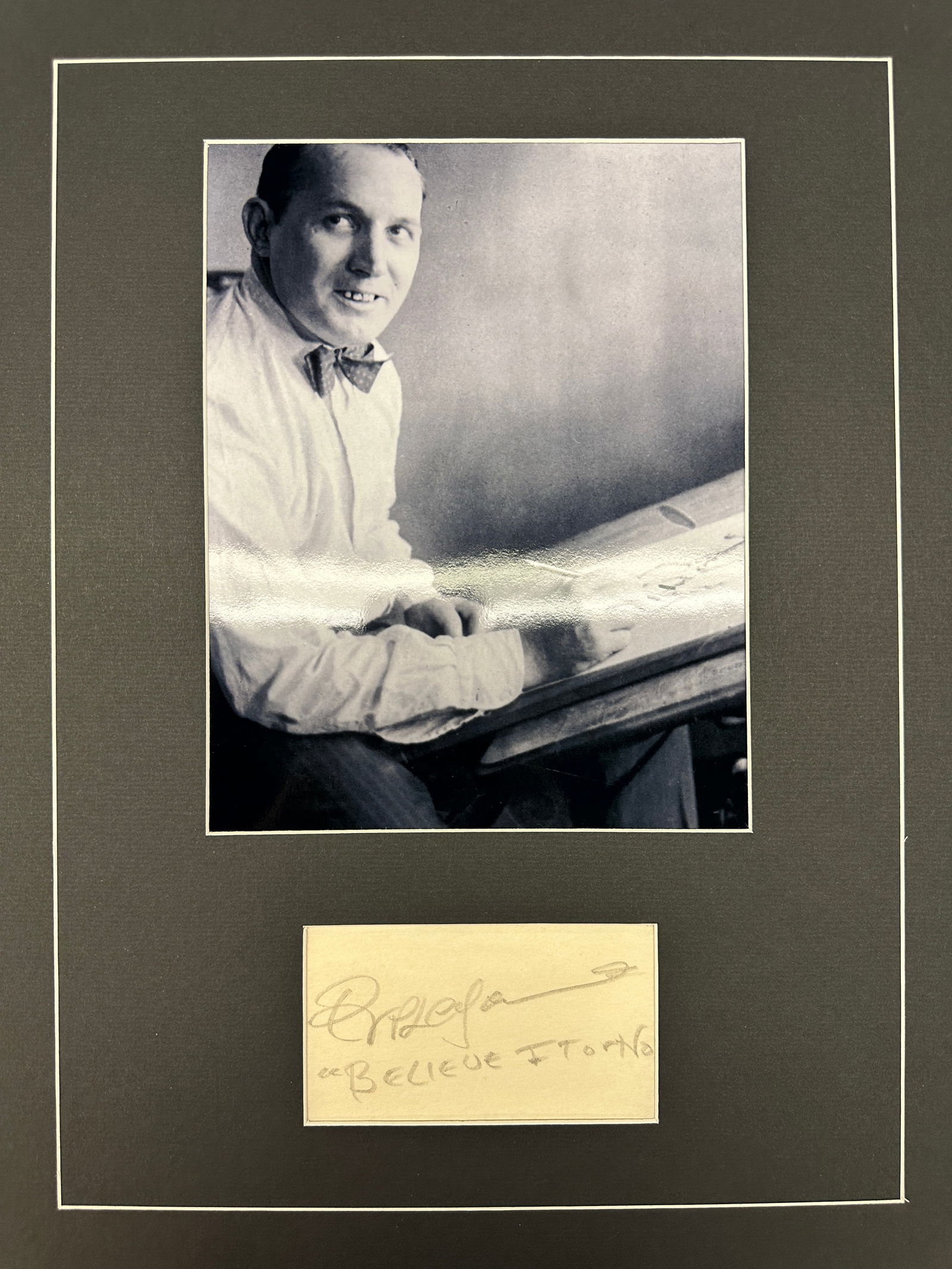 Robert Ripley Autographed Display (1 of 1)