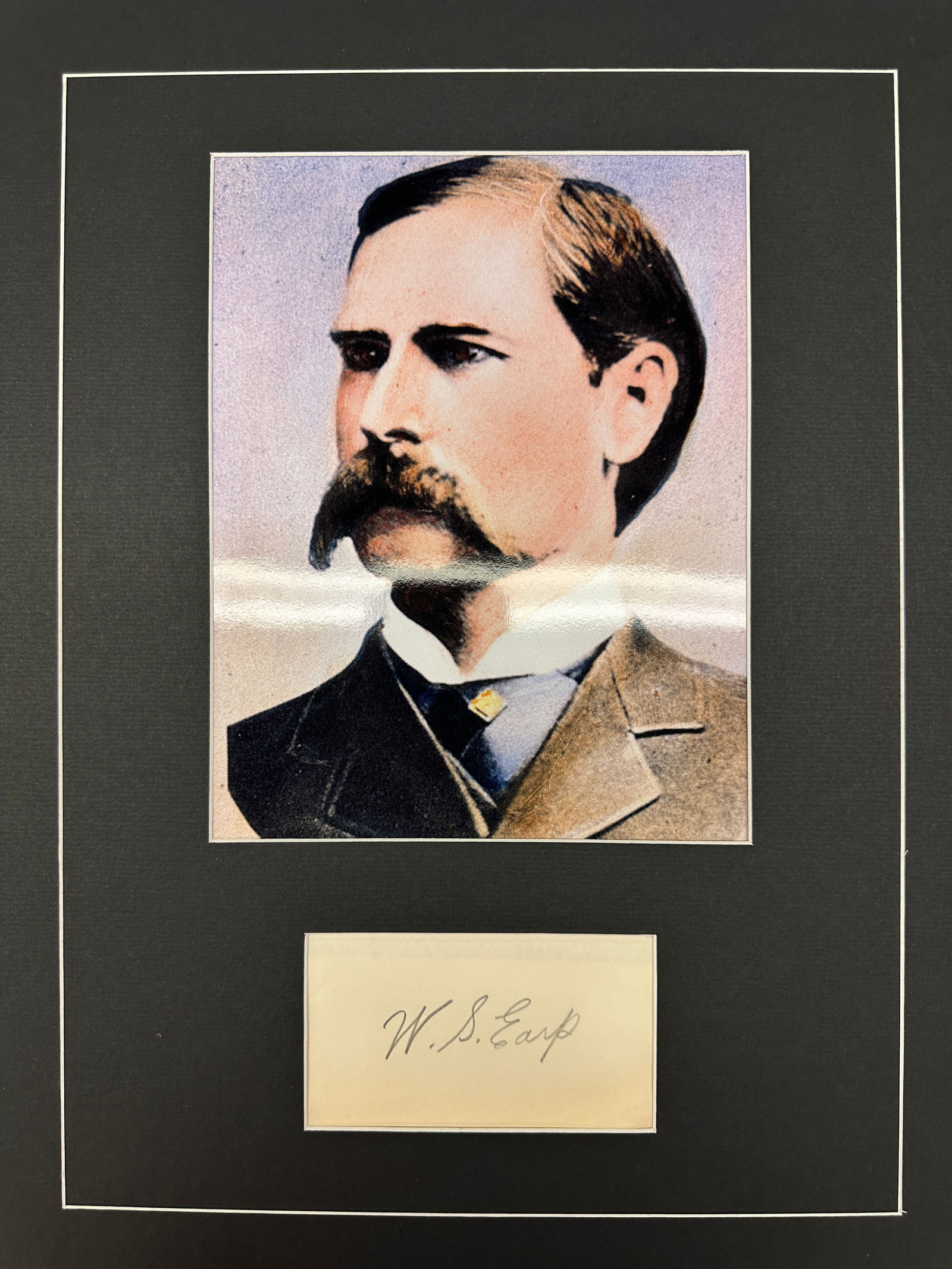 Wyatt Earp Autographed Display (1 of 1)