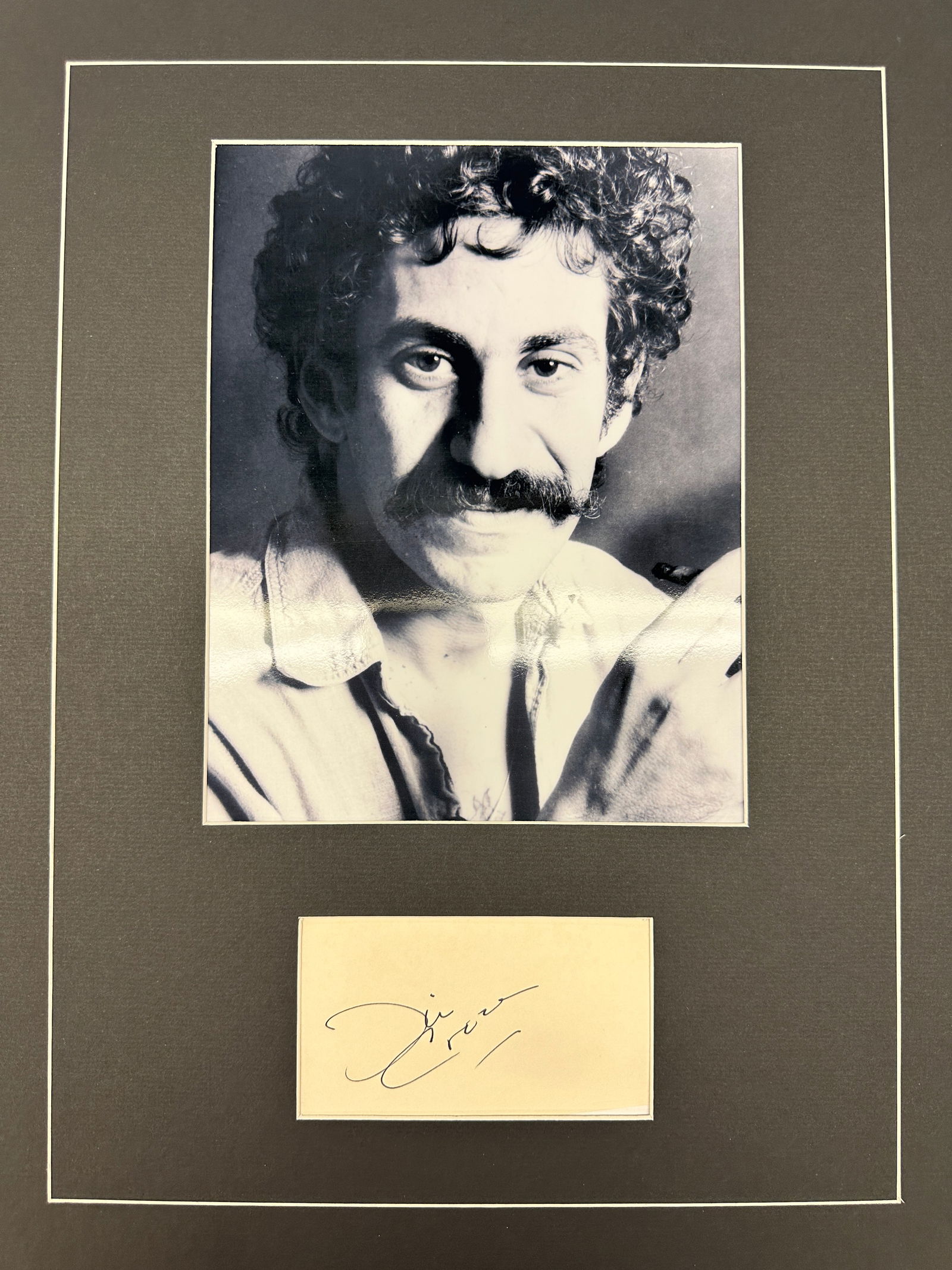 Jim Croce Autographed Display (1 of 1)