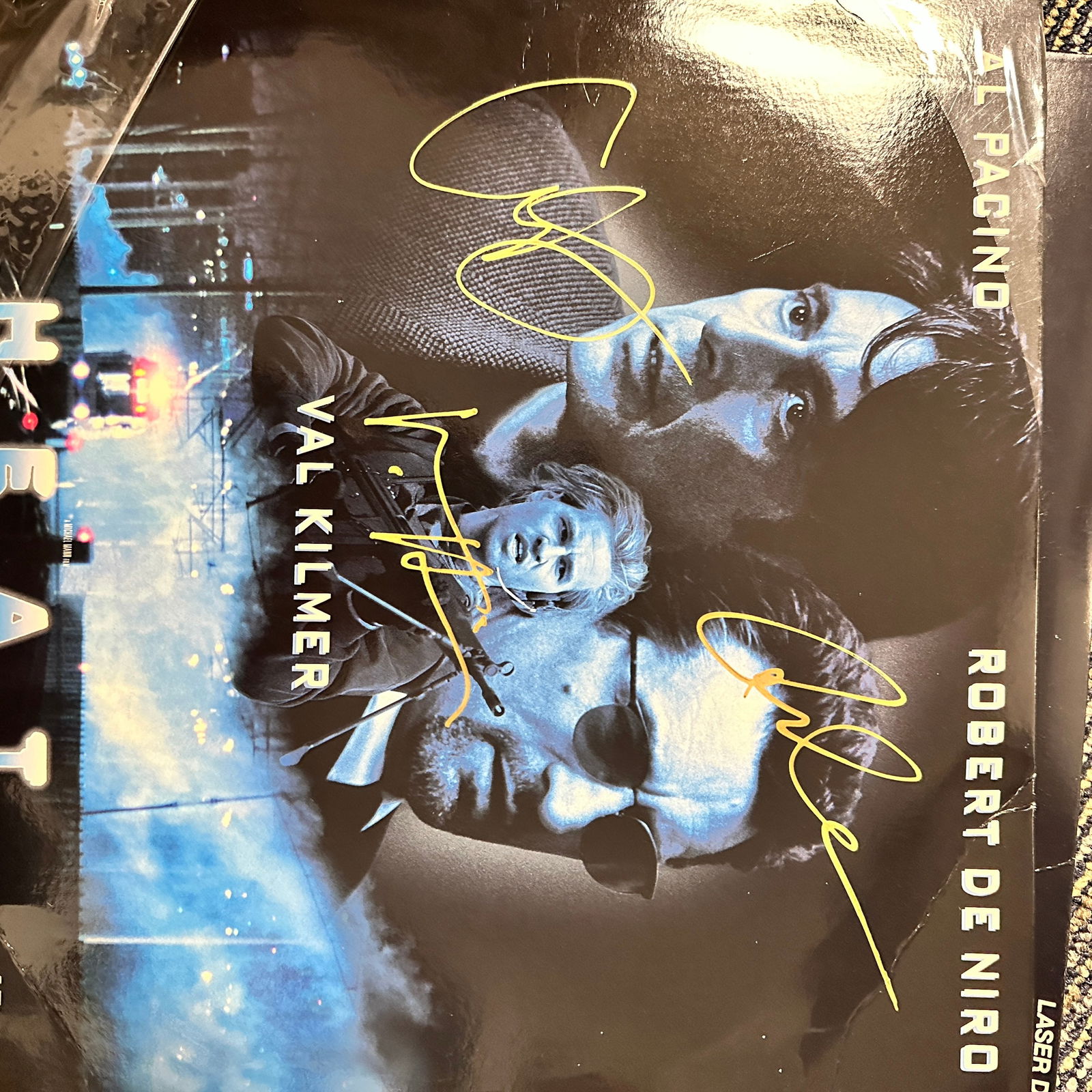 Kilmer Deniro Pacino Autographed LASERDISC (1 of 1)