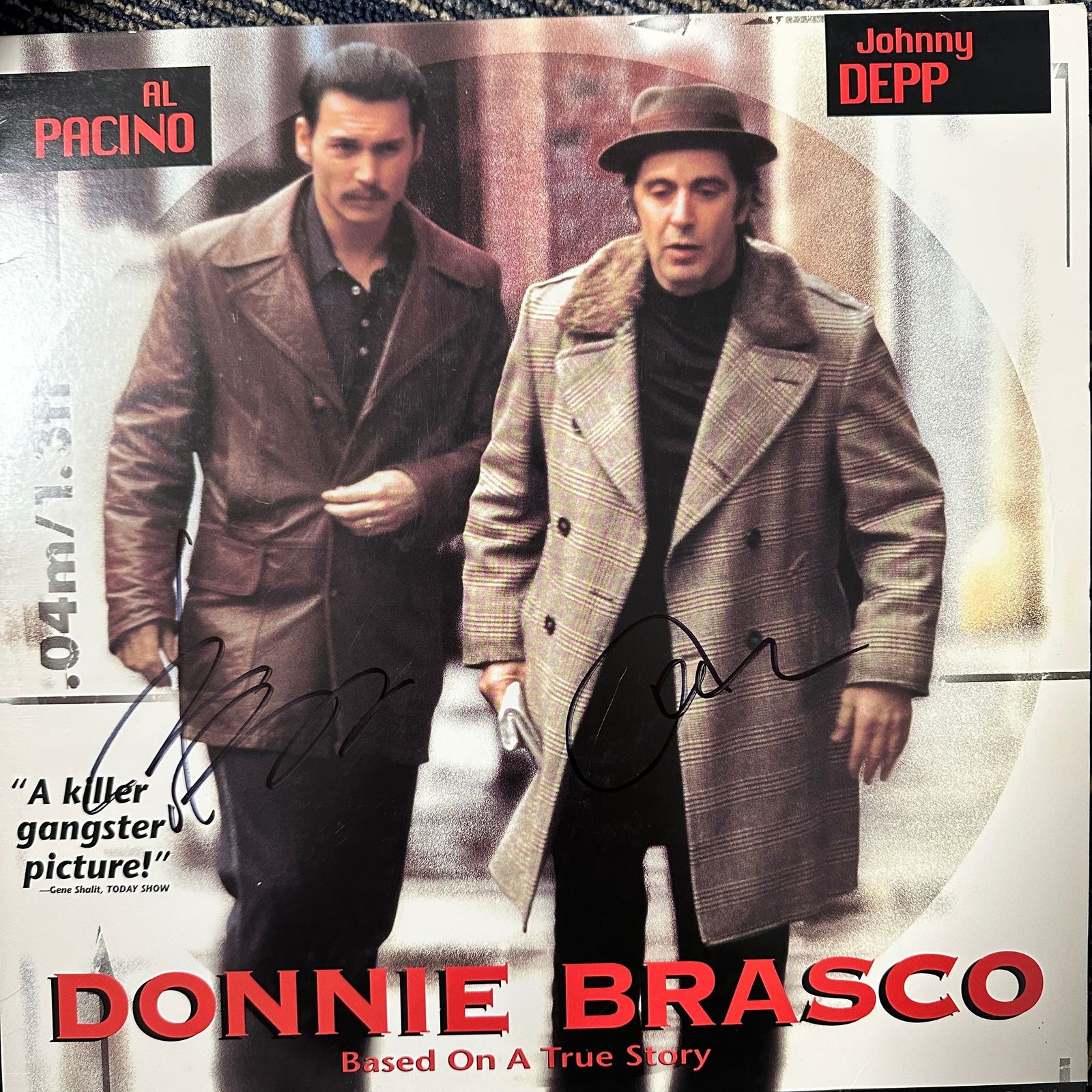Johnny Depp Al Pacino Autographed Album (1 of 1)