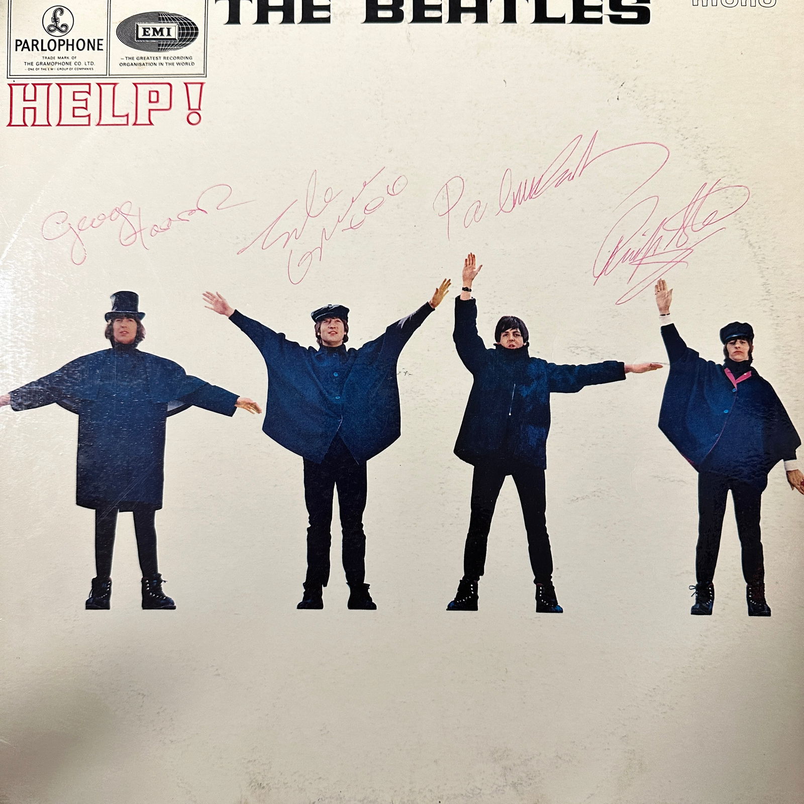 The Beatles Autographed UK HELP All 4 (1 of 1)