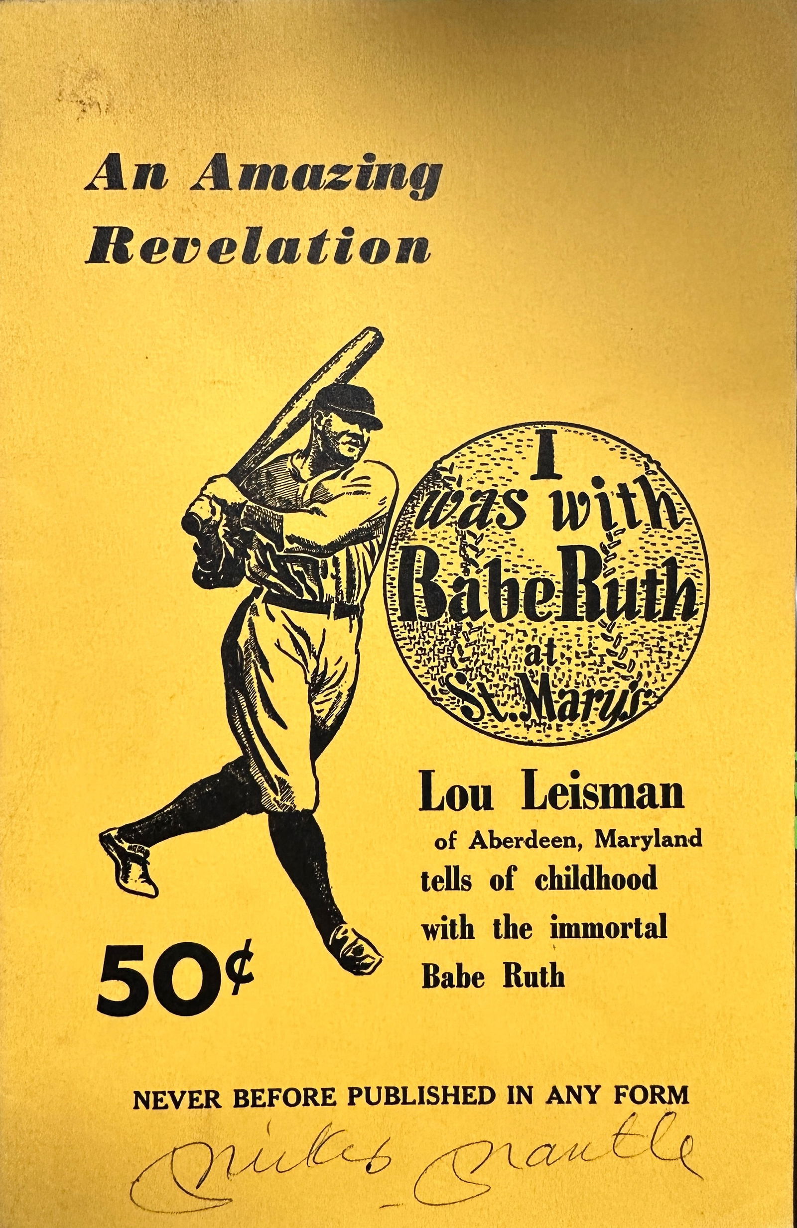 Mickey Mantle Autographed Book (1 of 1)