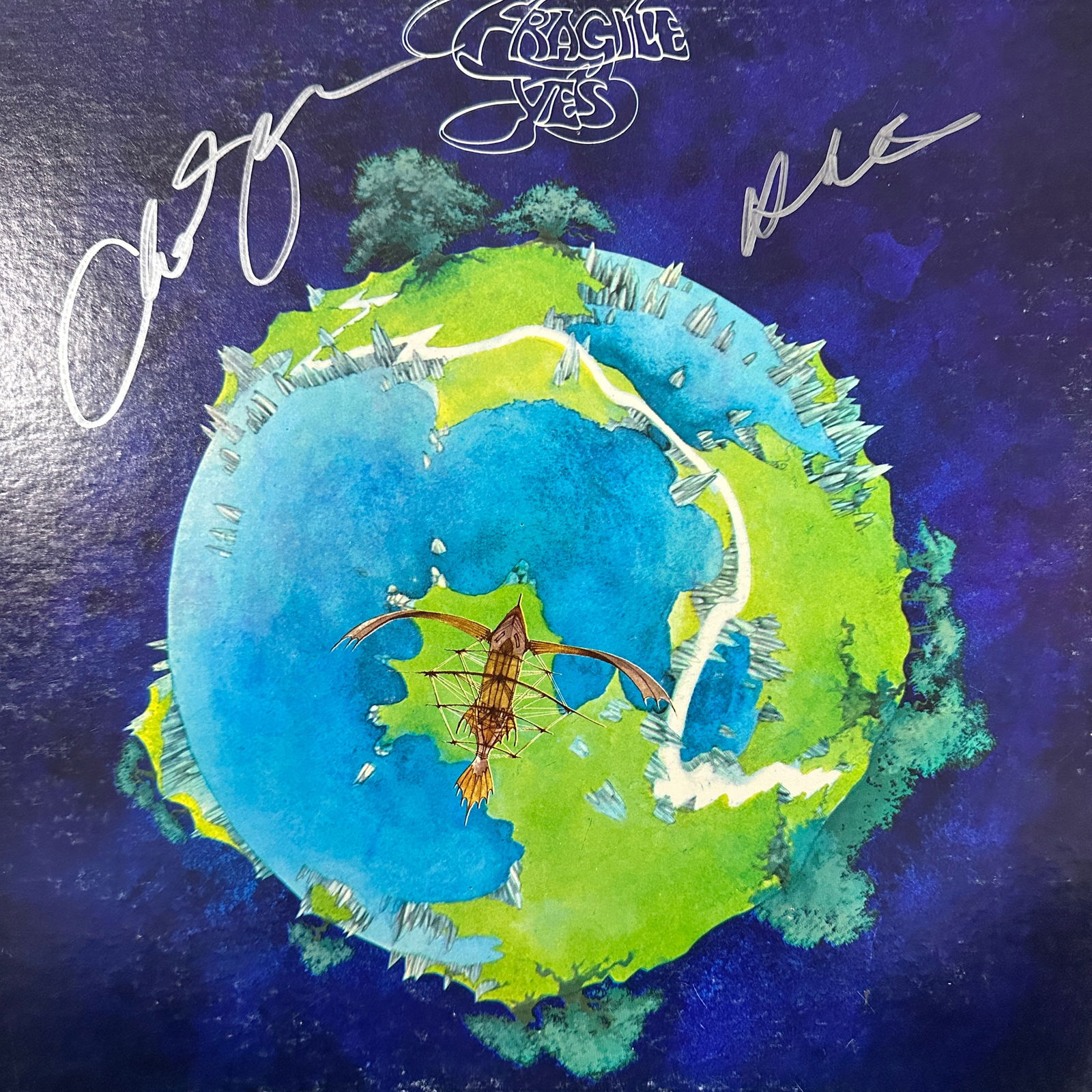 Chris Squire Alan White Autographed Album (1 of 1)