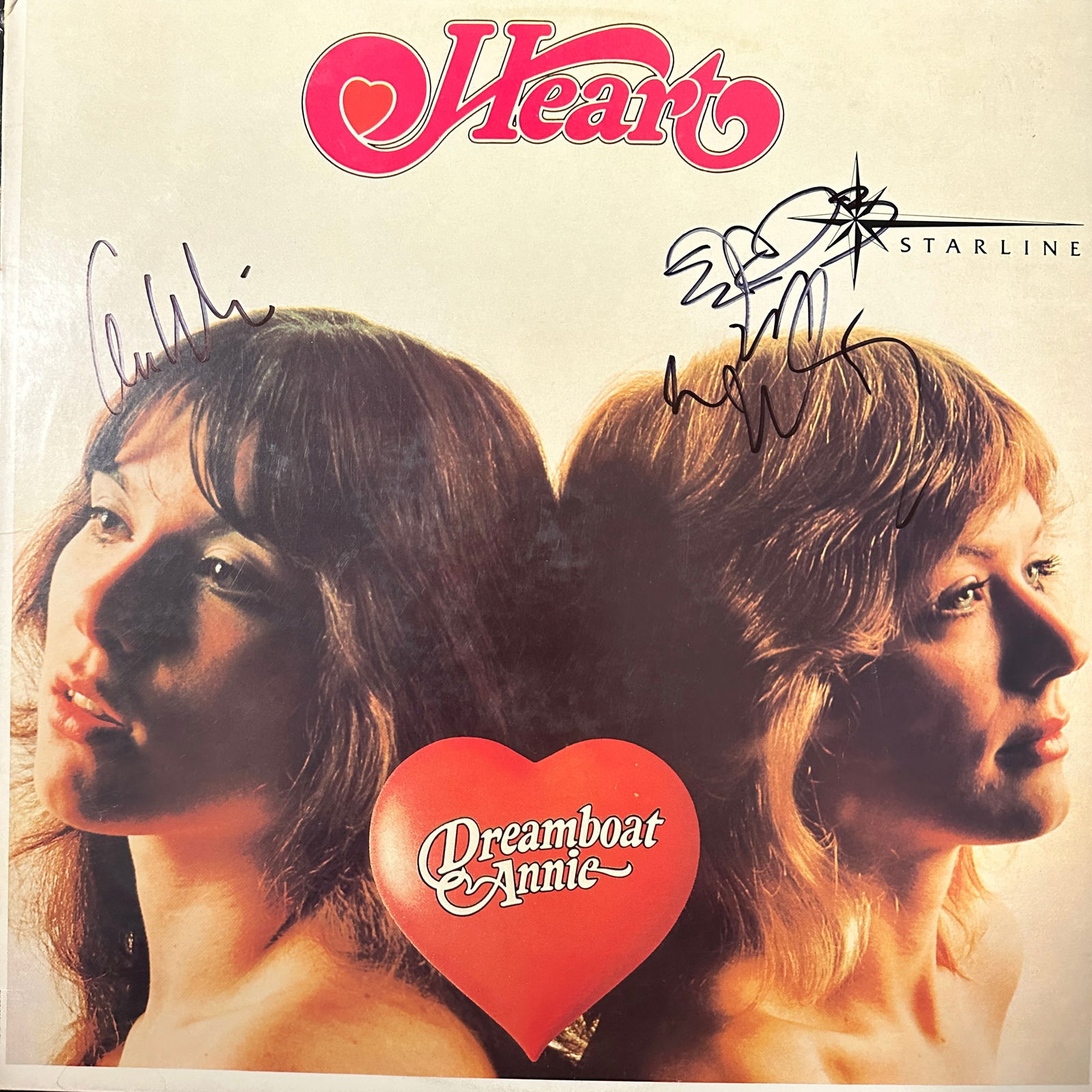Heart Autographed Album Ann and Nancy Wilson (1 of 1)