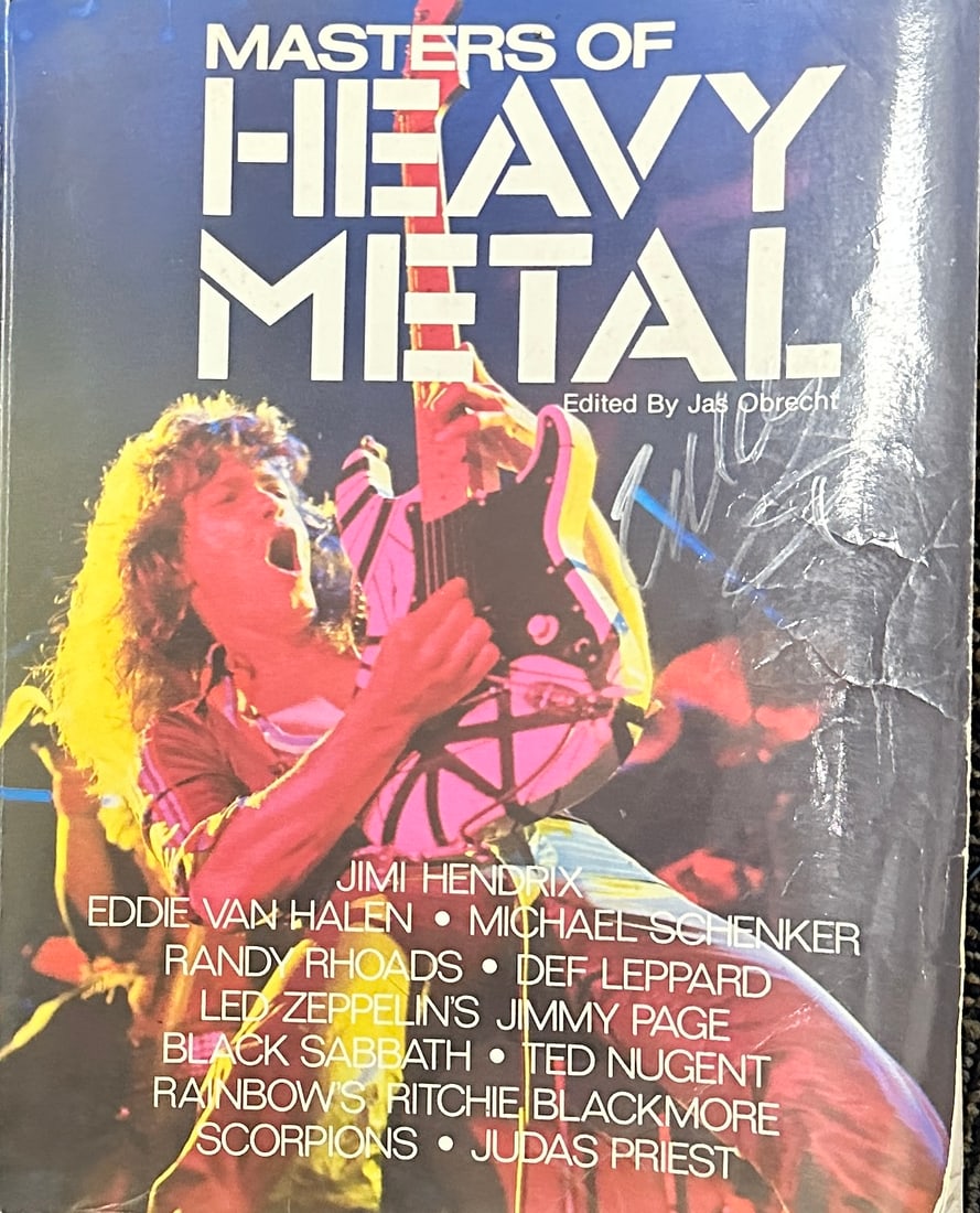 EDDIE VAN HALEN Autographed Book (1 of 1)