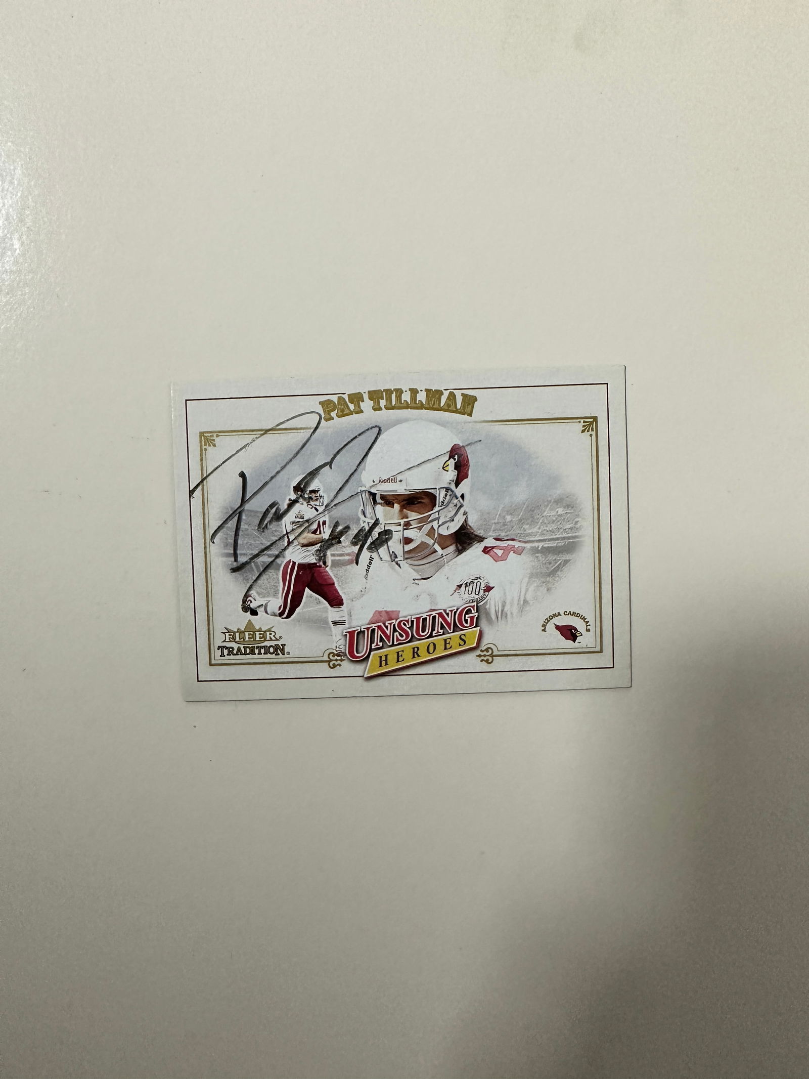 Pat Tillman Autographed Card (1 of 1)