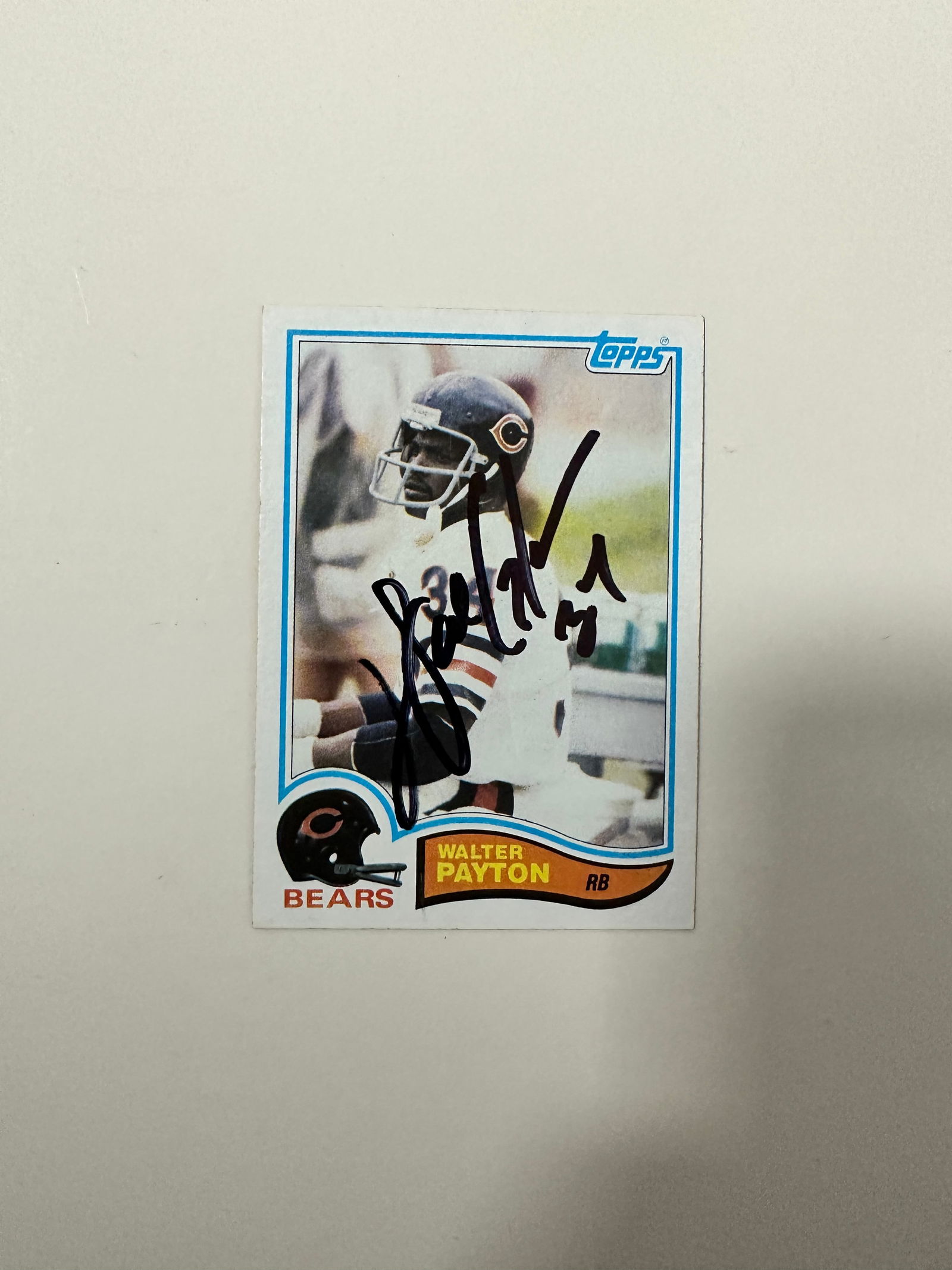 Walter Payton Autographed Card (1 of 1)