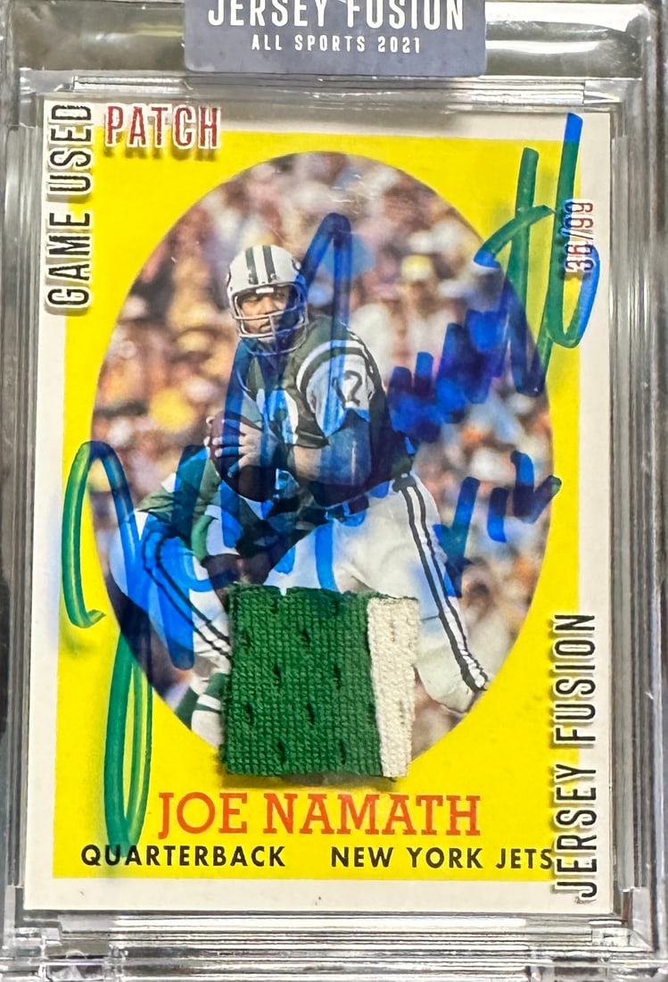 Joe Namath Autographed Jersey Card (1 of 1)