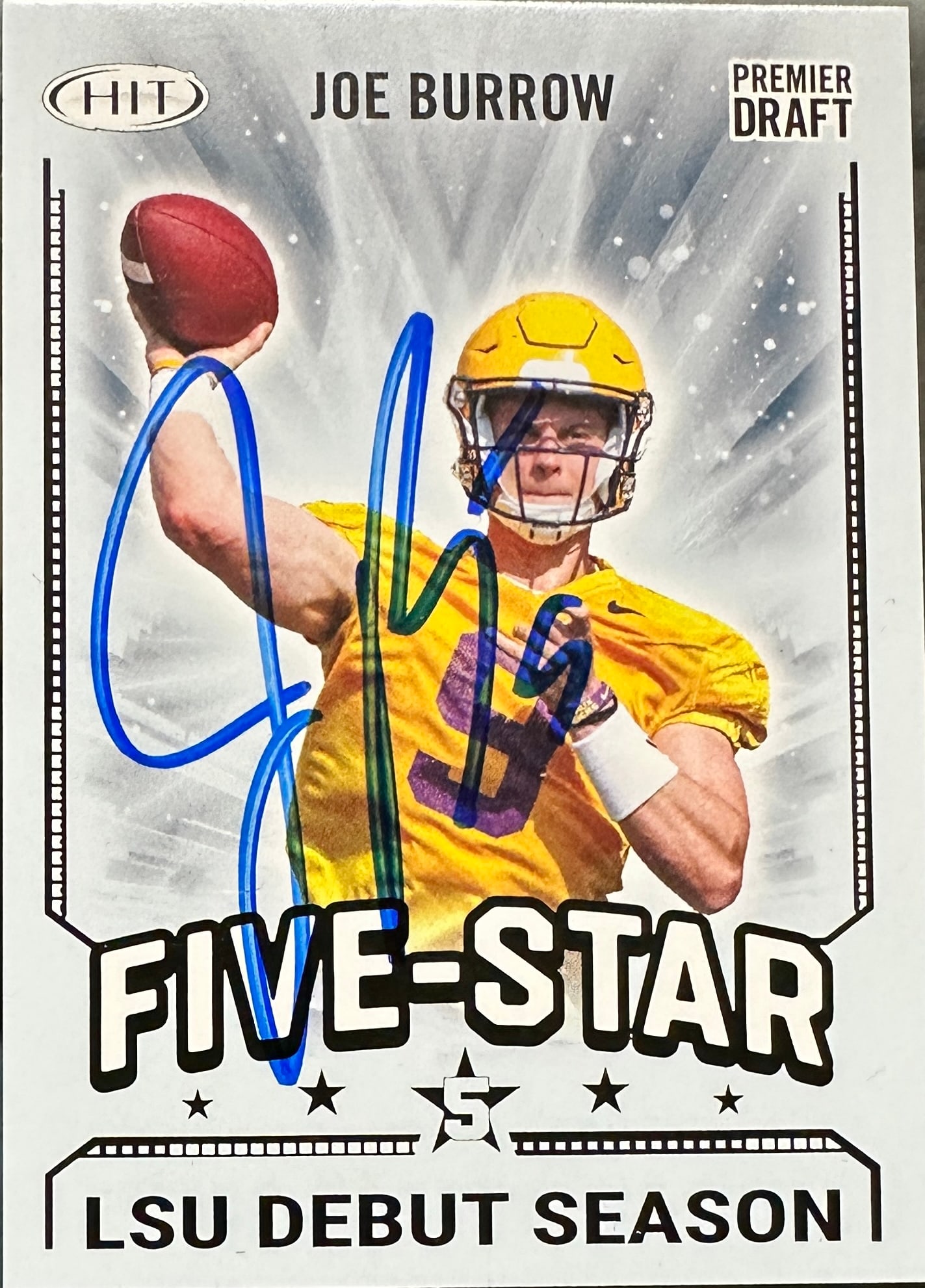 Joe Burrow AUTOGRAPHED Card (1 of 1)