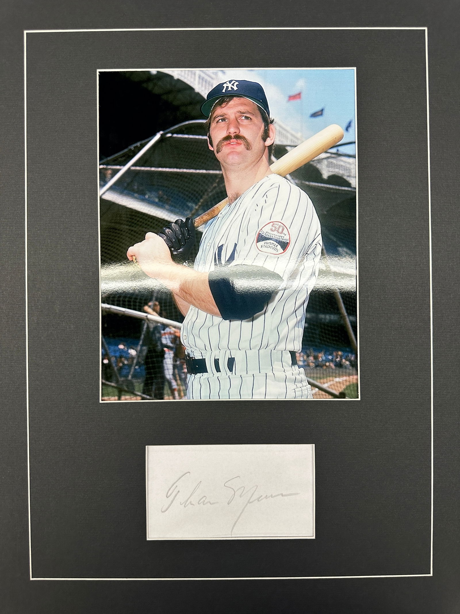 Thurman Munson Autographed Display (1 of 1)