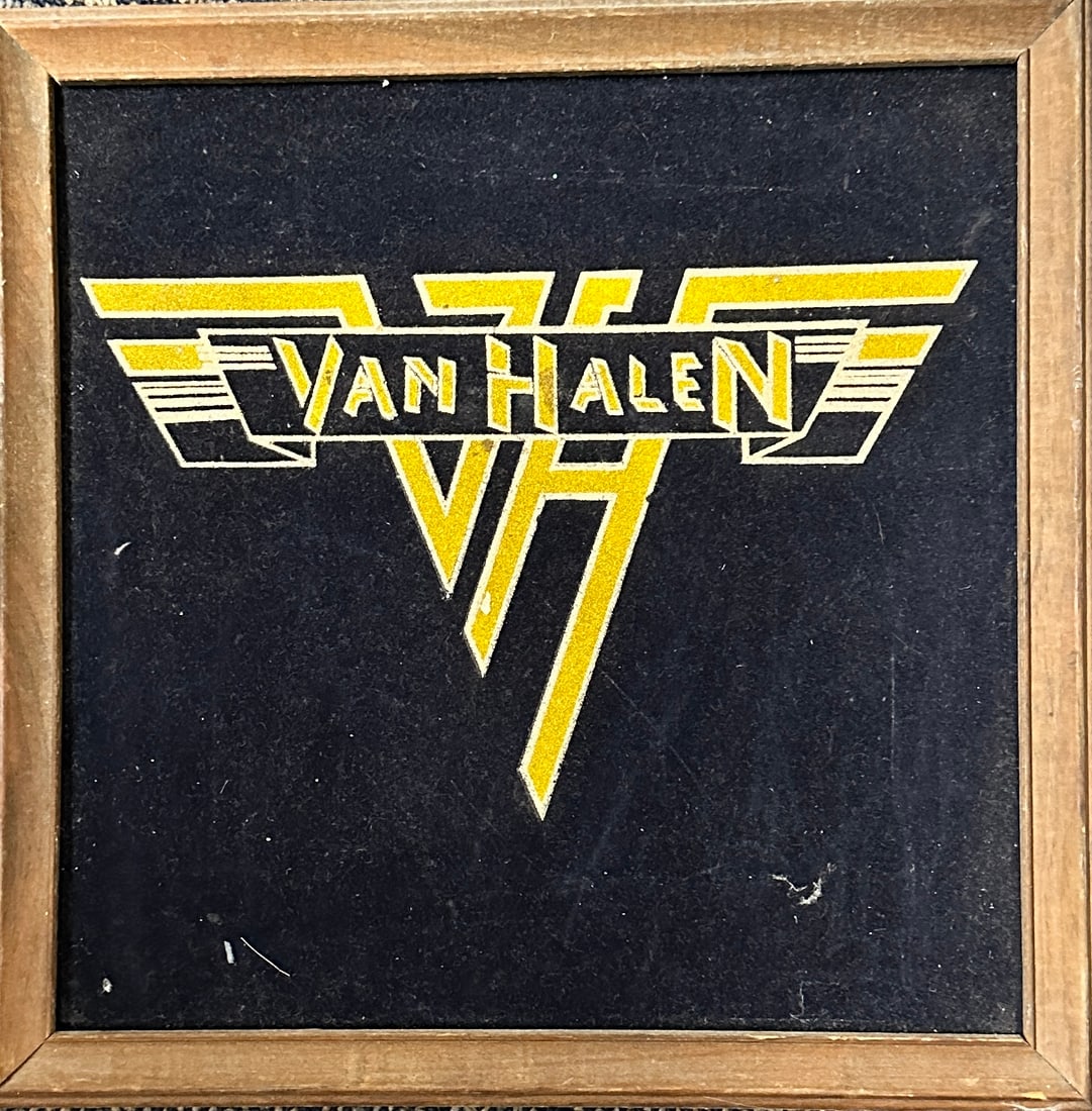 Vintage Van Halen Felt Framed 1980'S (1 of 1)