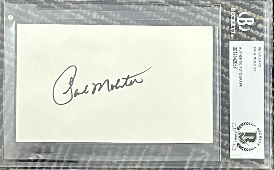 Paul Molitor Autographed Card Beckett (1 of 1)
