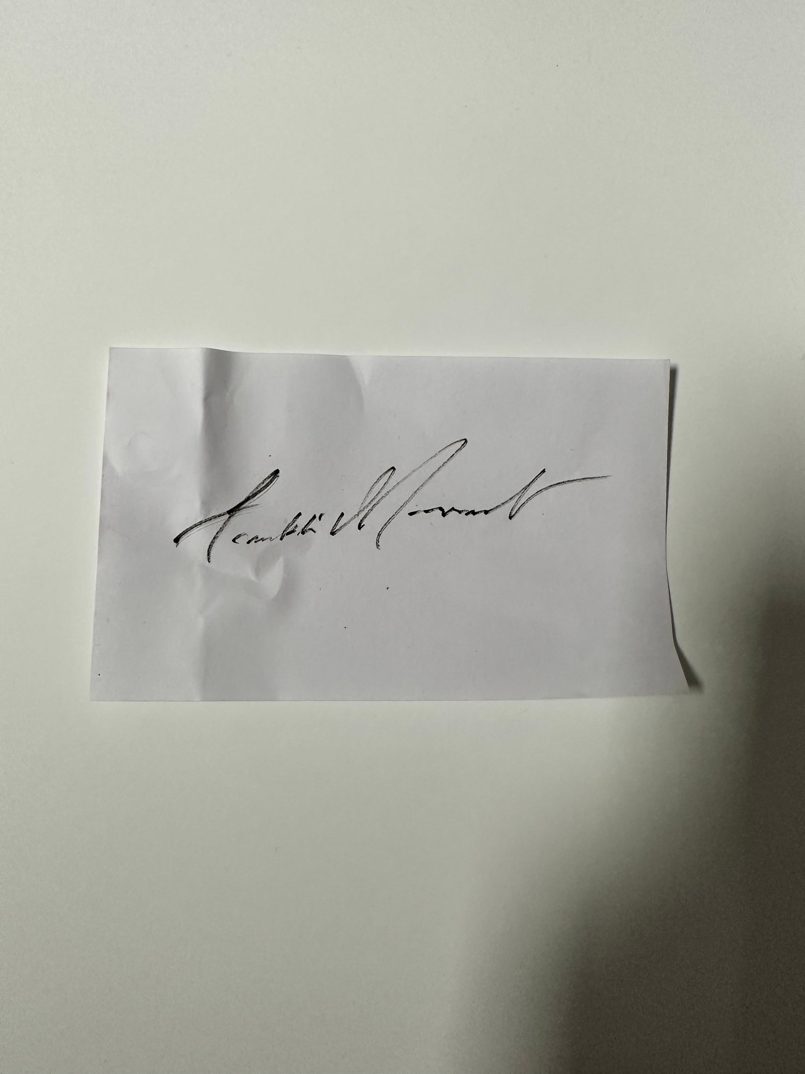 Franklin Roosevelt Autographed Cut Wrinkled (1 of 1)