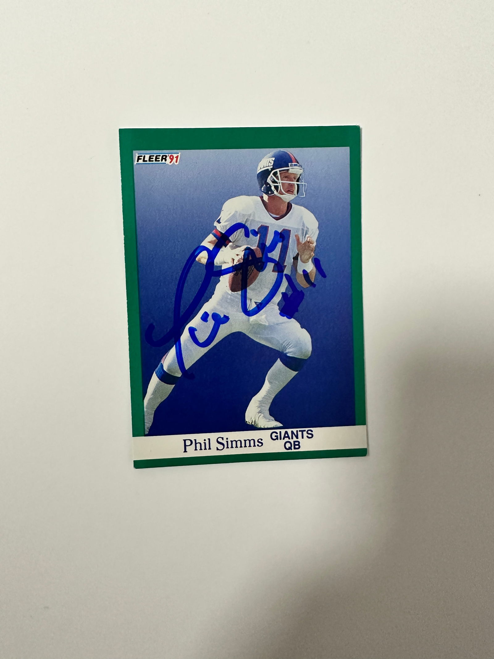 Phil Simms Autographed Card (1 of 1)