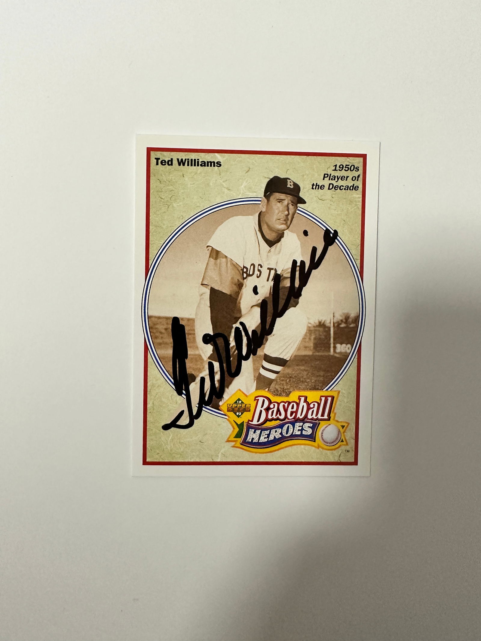 Ted Williams Autographed Card (1 of 1)