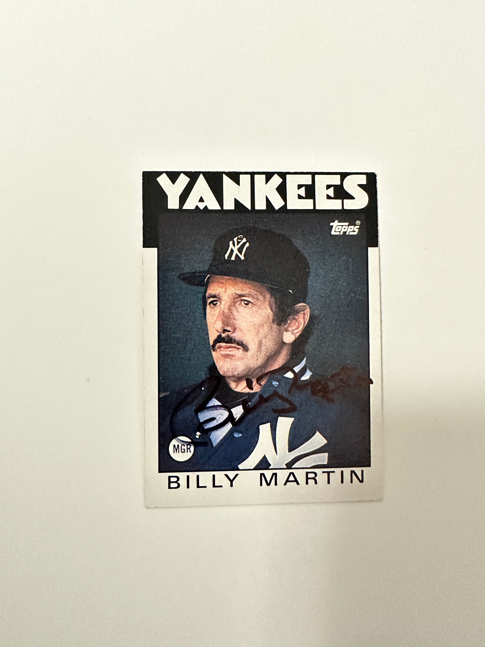 Billy Martin Autographed Card (1 of 1)