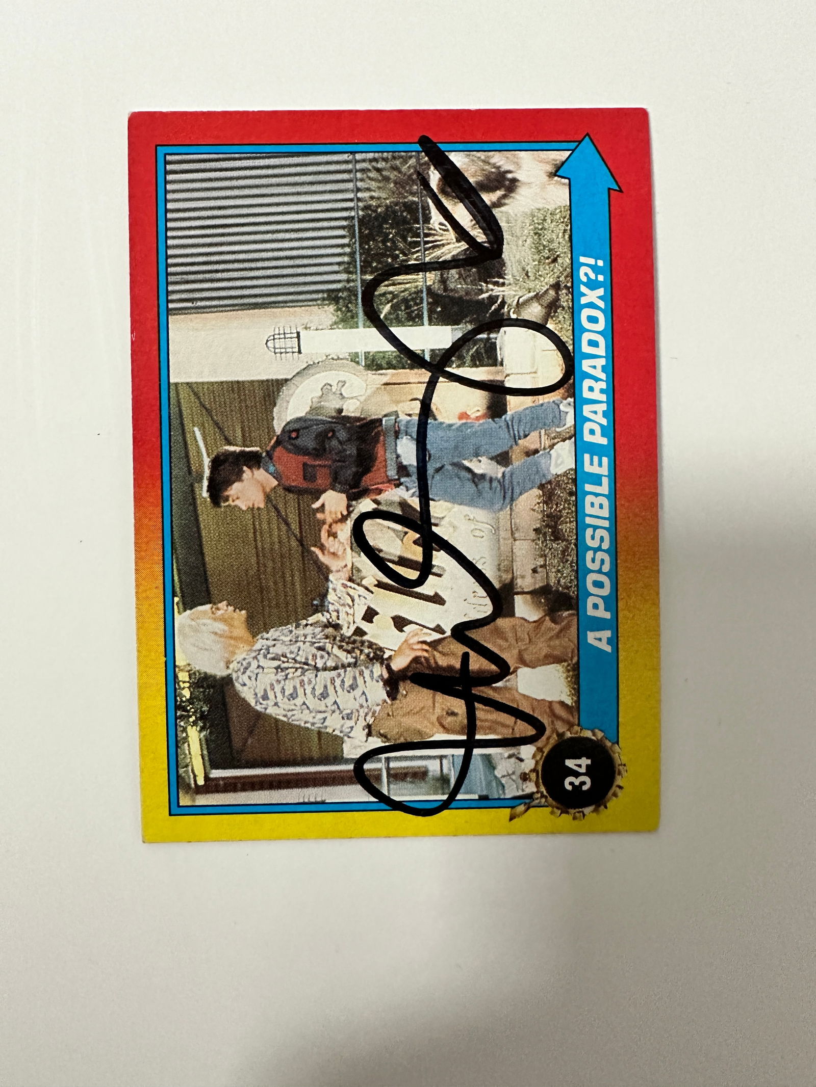 Michael J. Fox Autographed Card (1 of 1)
