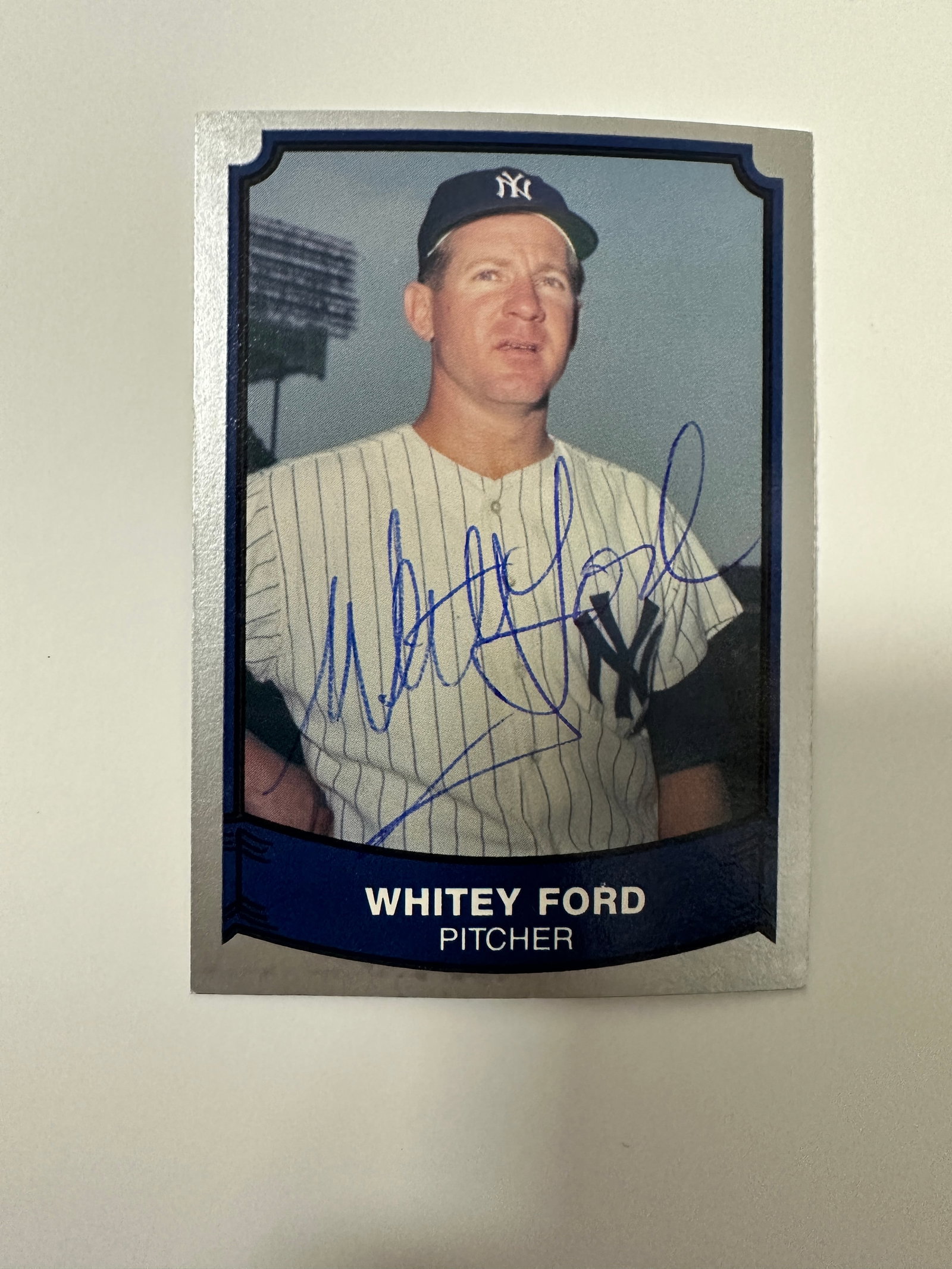 Whitey Ford Autographed Card: Displays are not framed, and can be framed for a cost. Framed items will state they are framed in the name of the item. All signed items come with a COA. Ask any and all questions BEFORE bidding. Sign