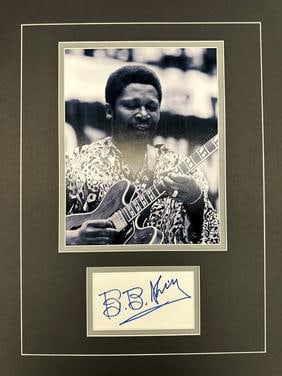 BB KING Autographed Display (1 of 1)