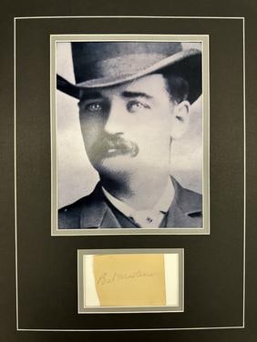 Bat Masterson Autographed DISPLAY (1 of 1)
