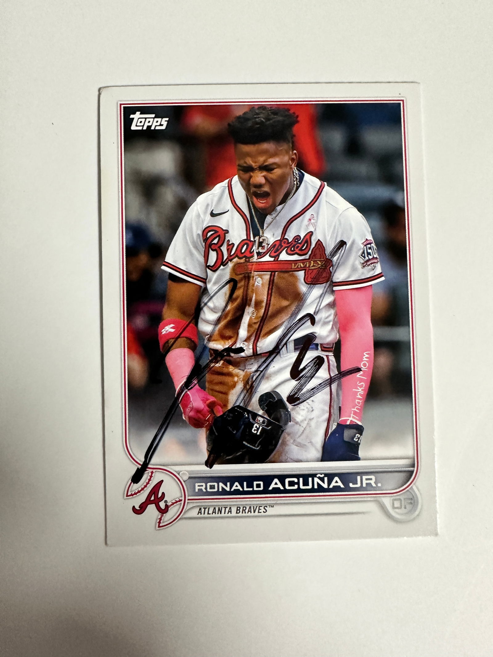 Ronald Acuna Autographed Card (1 of 1)
