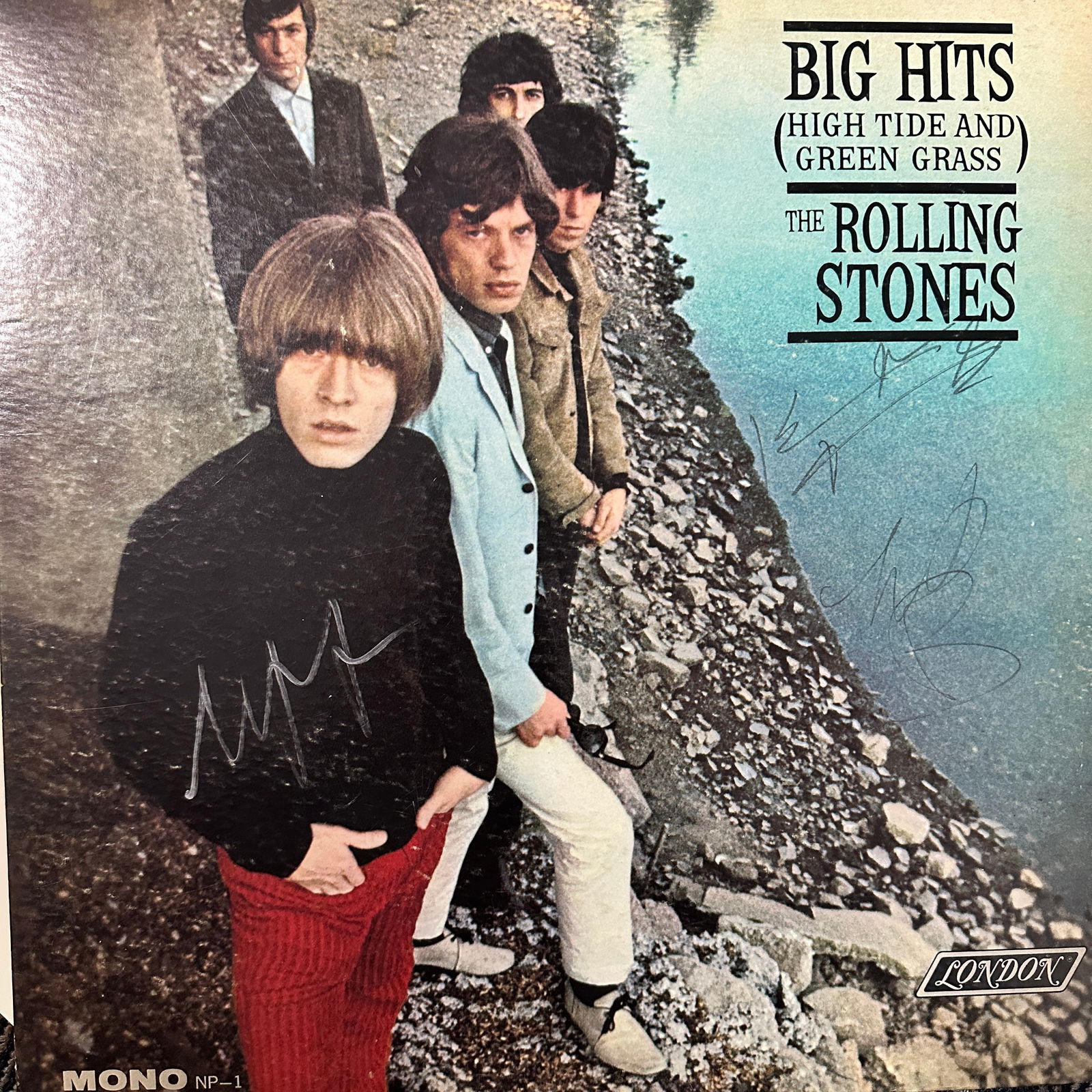 The Rolling Stones Autographed ALBUM All 5 Brian JONES (1 of 2)