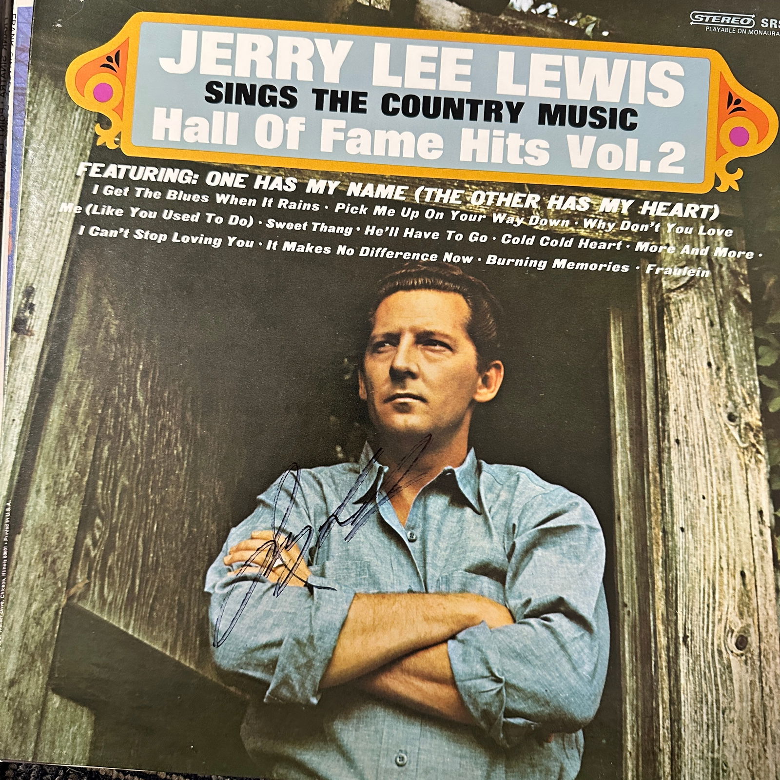 Jerry Lee Lewis Autographed Album (1 of 2)