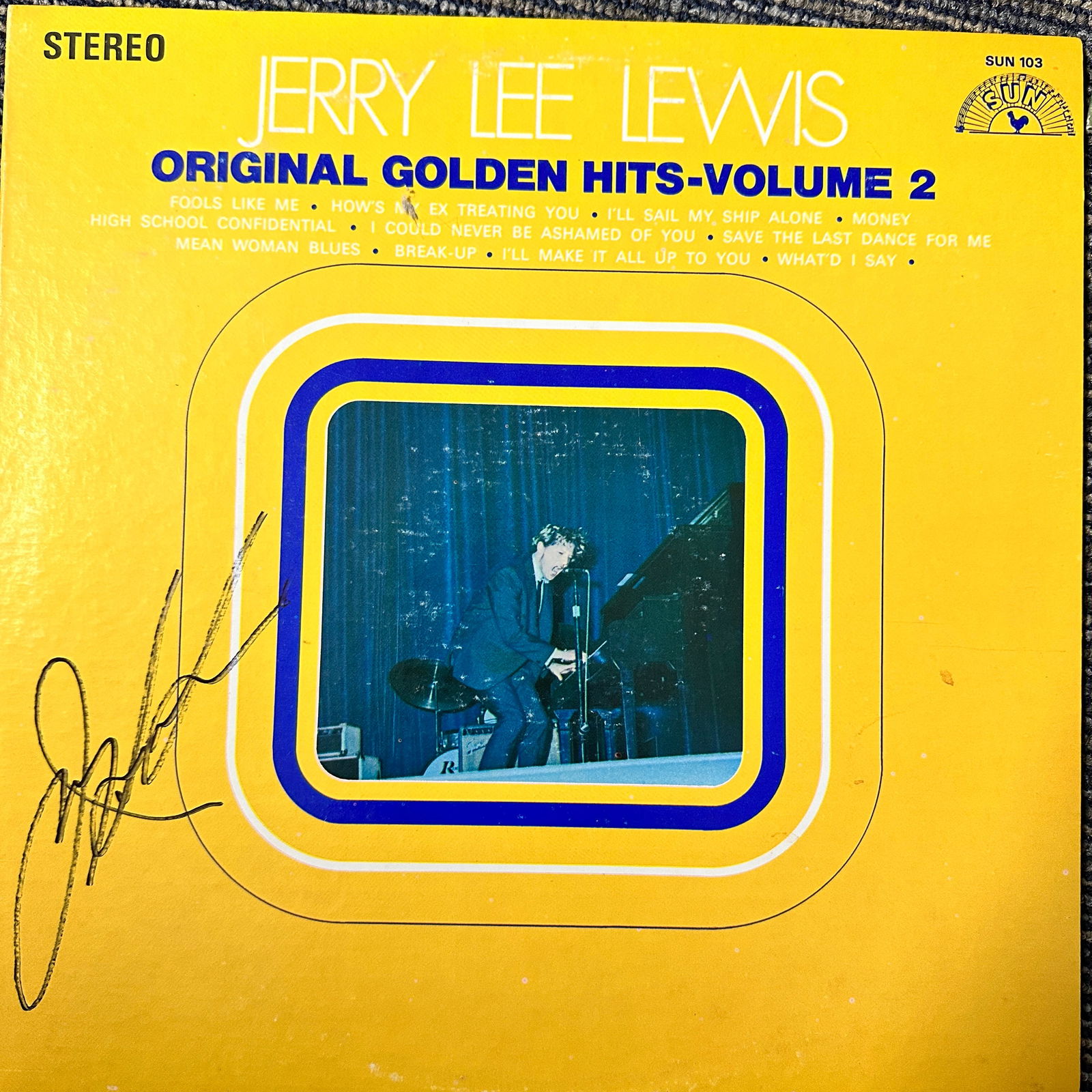 Jerry Lee Lewis Autographed Album (1 of 2)