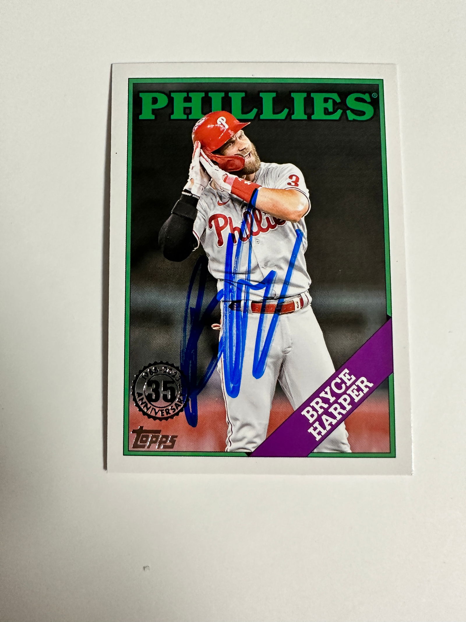 Bryce Harper Autographed CARD (1 of 2)