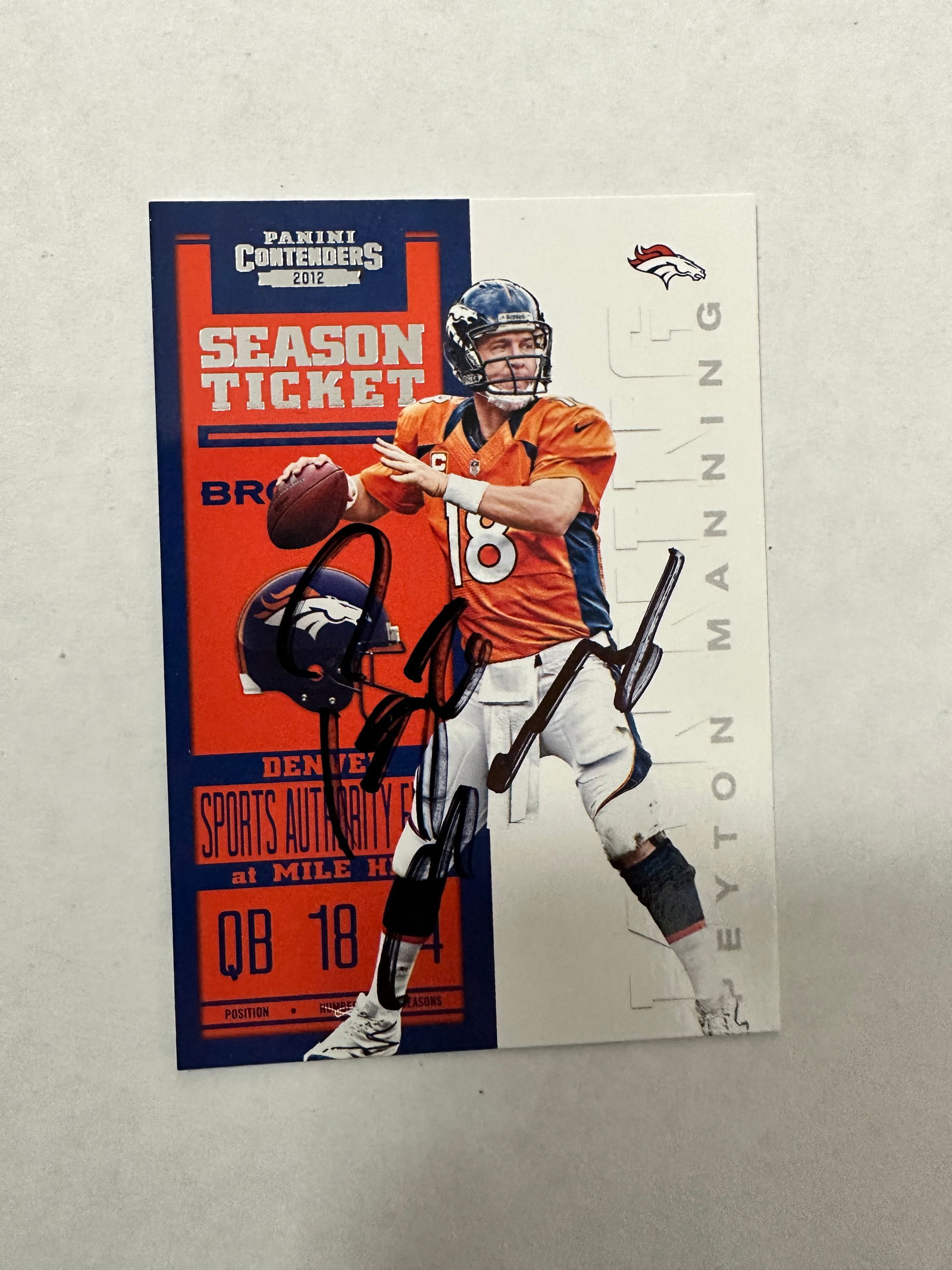 Peyton Manning Autographed Card (1 of 1)