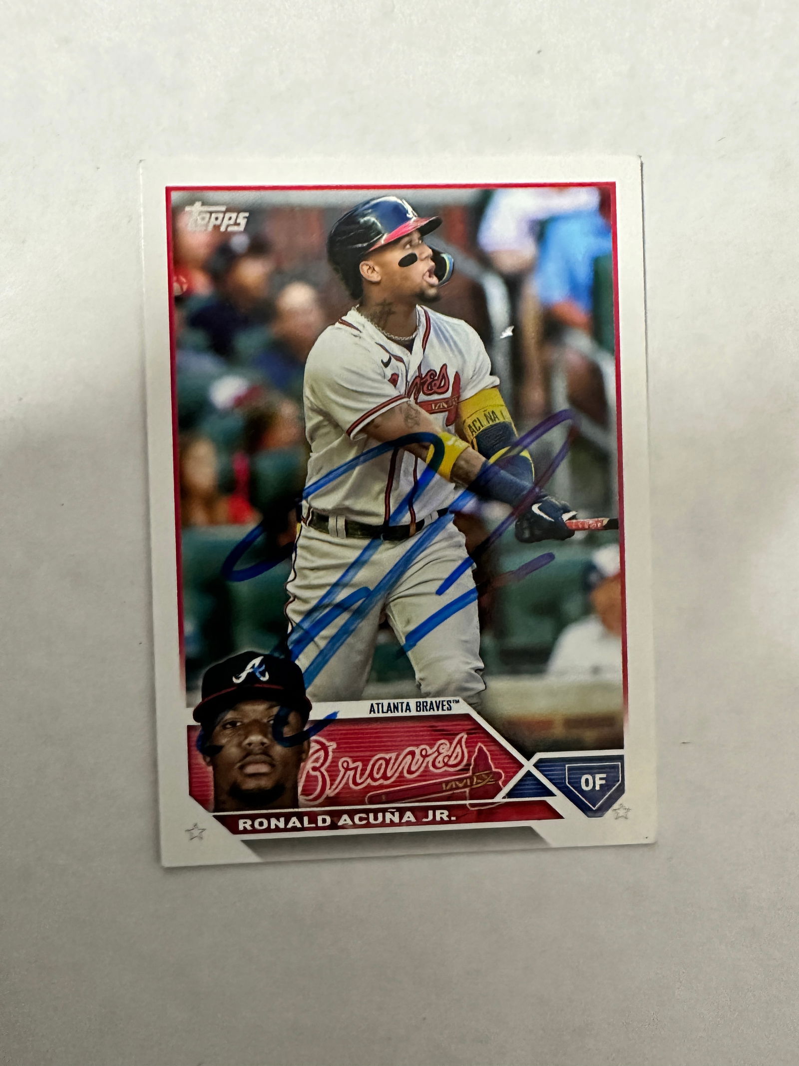Ronald Acuna Autographed Card (1 of 1)