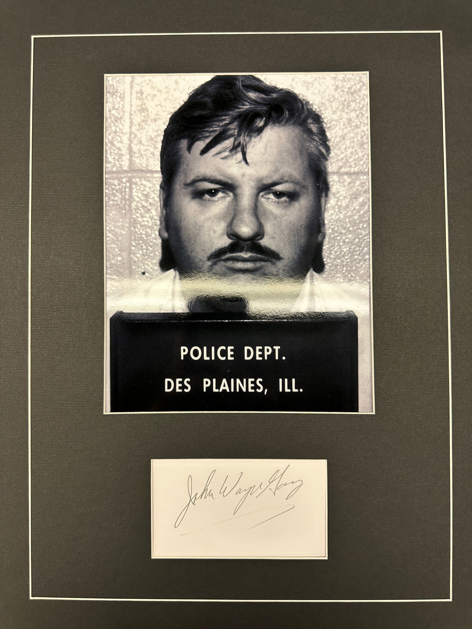 John Wayne Gacy Autographed Display (1 of 1)