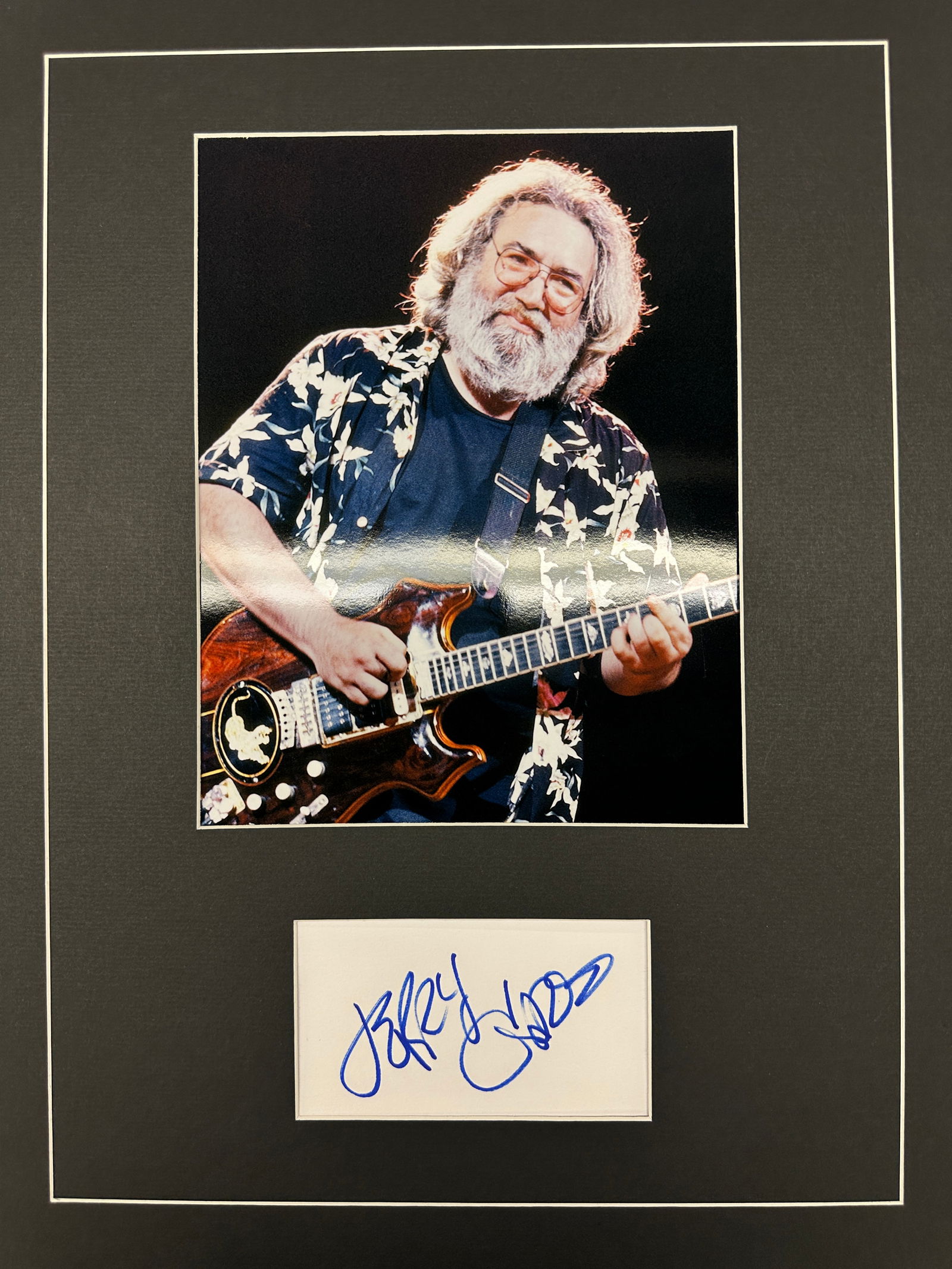 Jerry Garcia Autographed Display (1 of 1)