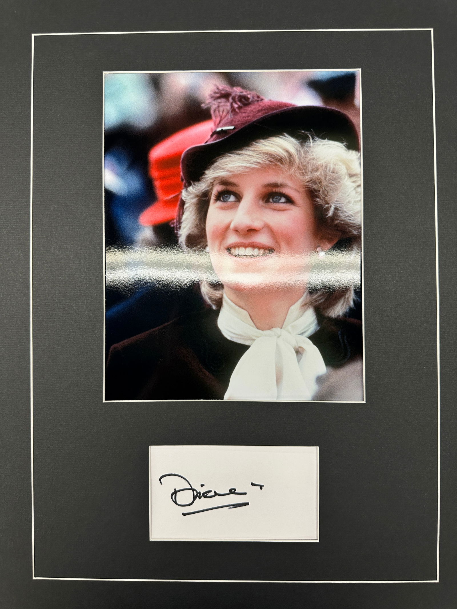 Princess Diana Autographed Display (1 of 1)