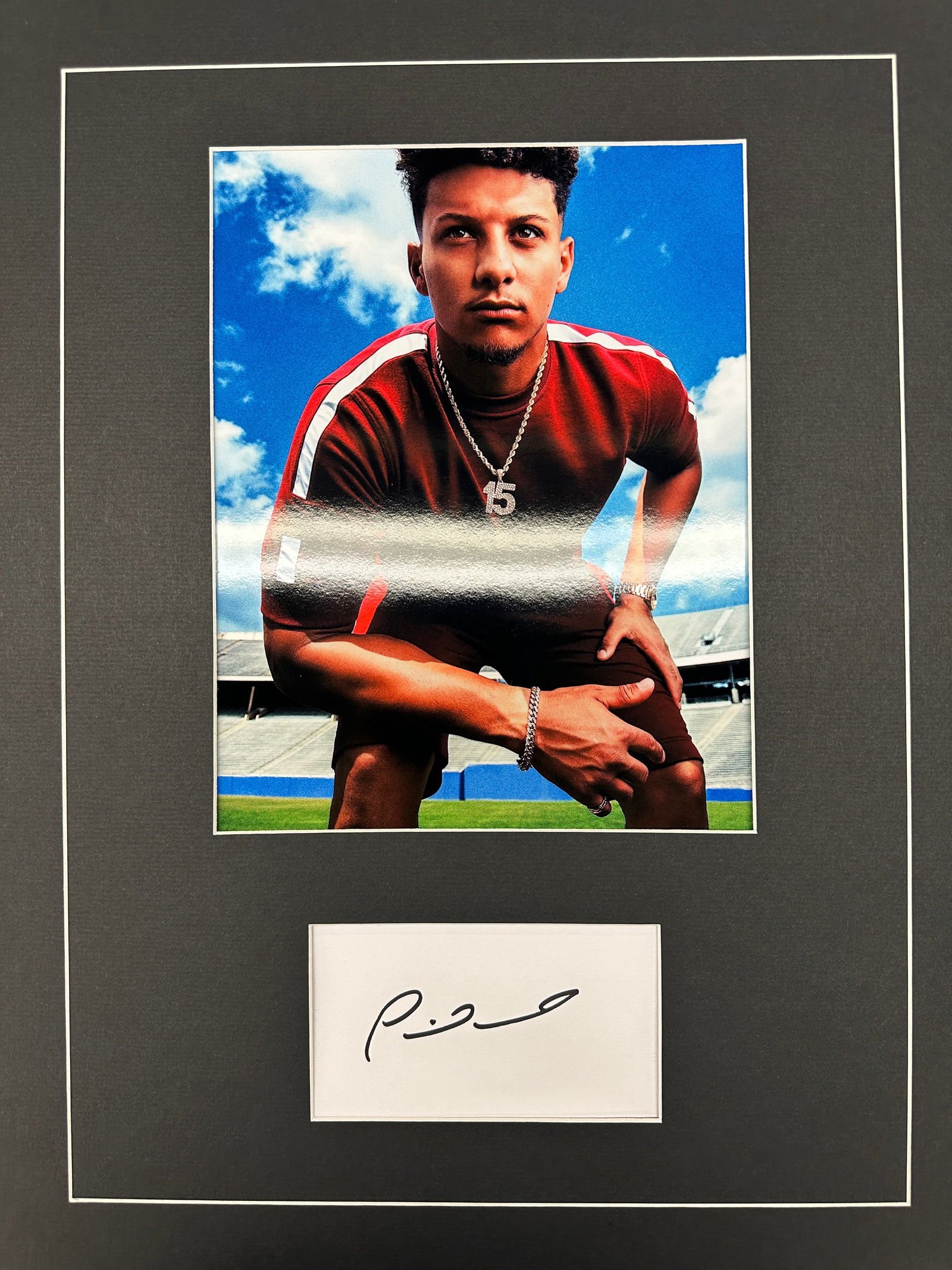 Patrick Mahomes Autographed Display (1 of 1)