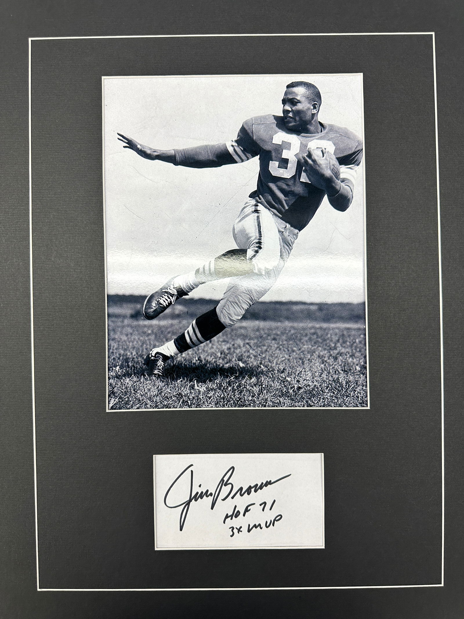 Jim Brown Autographed Display (1 of 1)