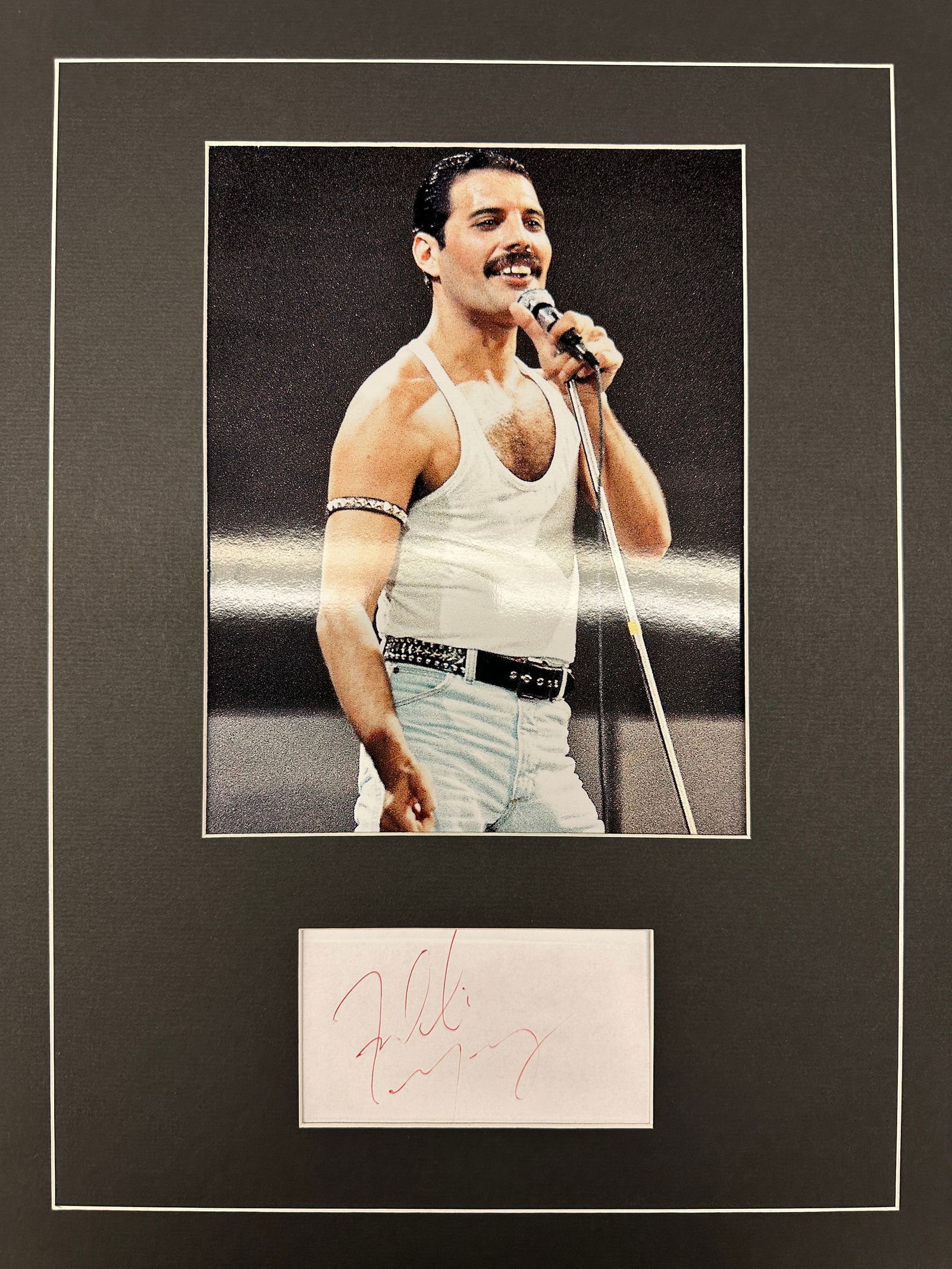 Freddie Mercury Autographed Display (1 of 1)