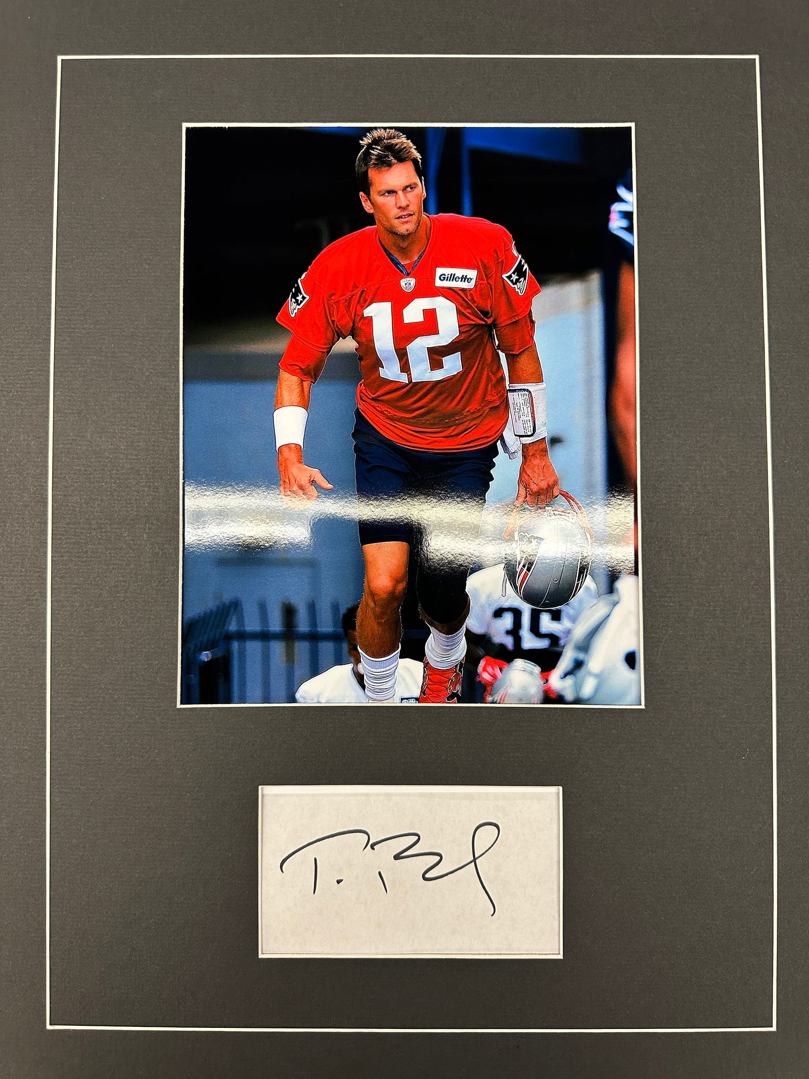 Tom Brady Autographed Display (1 of 1)